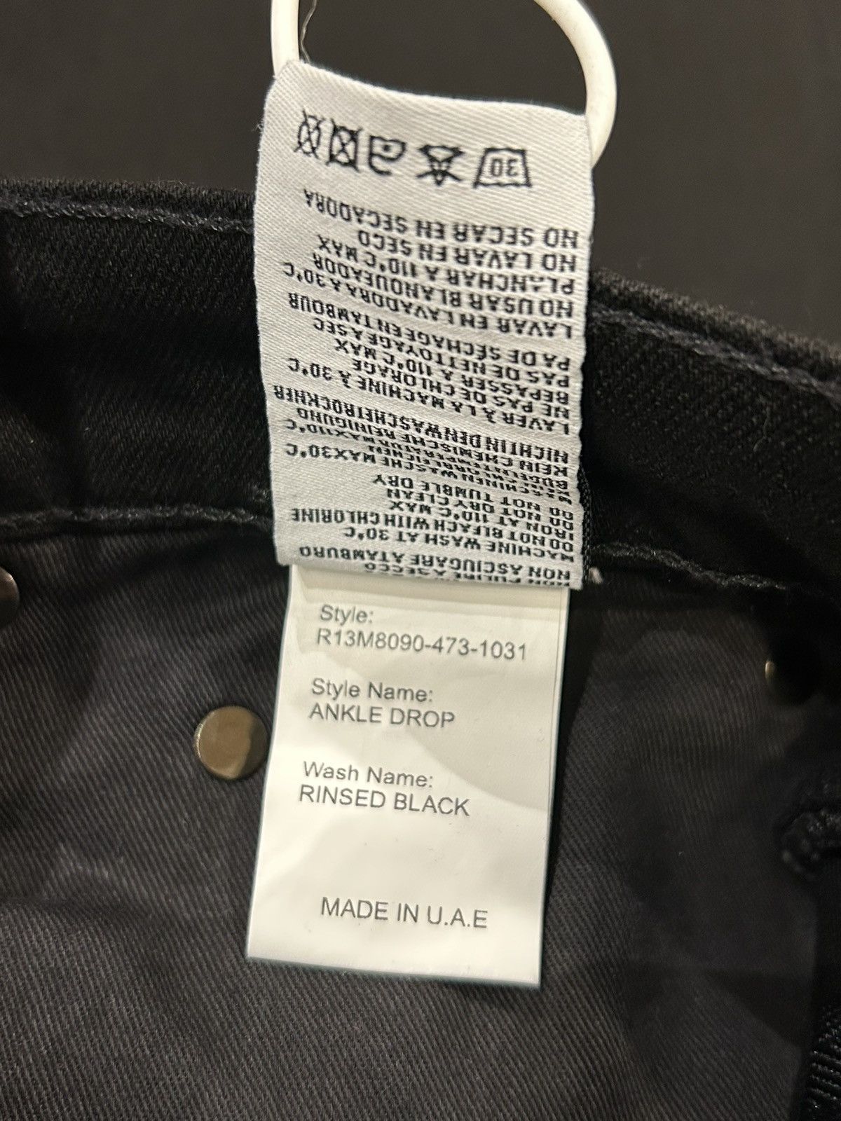 R13 R13 Black Denim Jeans Size US 32 / EU 48 - 5 Thumbnail