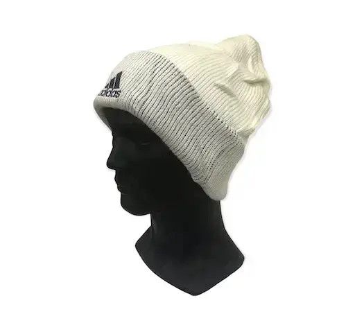 Adidas × Vintage Adidas Plain Beanie Hat Size ONE SIZE - 2 Thumbnail