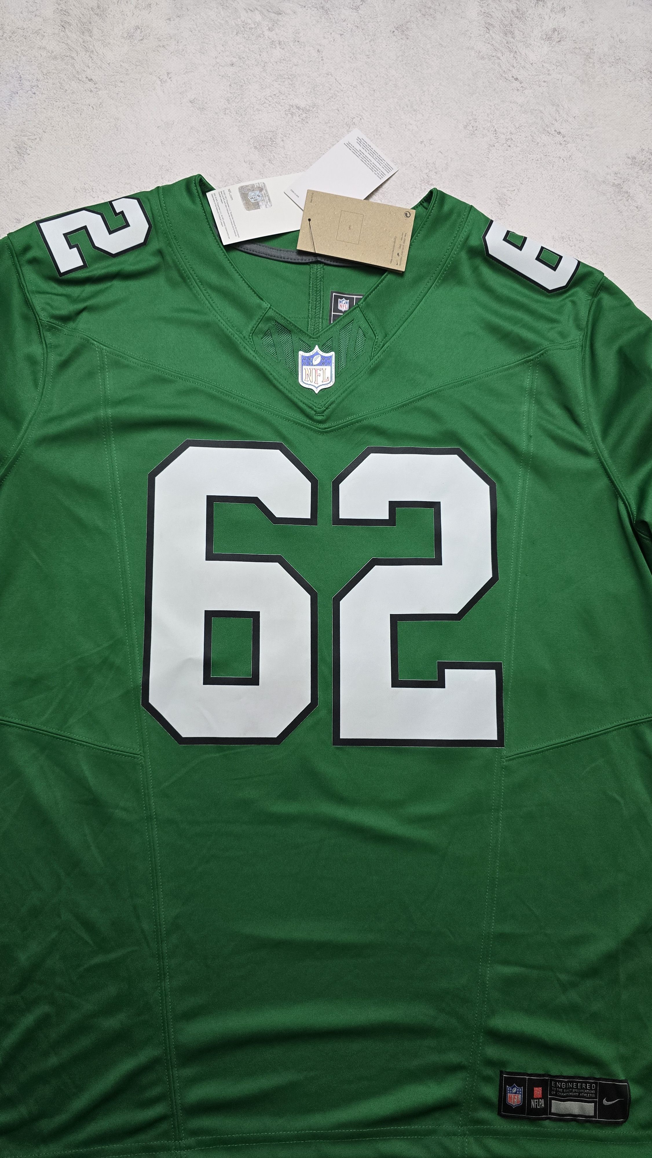 Nike Jason Kelce Philadelphia Eagles FUSE Limited Jersey Kelly Size US XL / EU 56 / 4 - 13 Thumbnail
