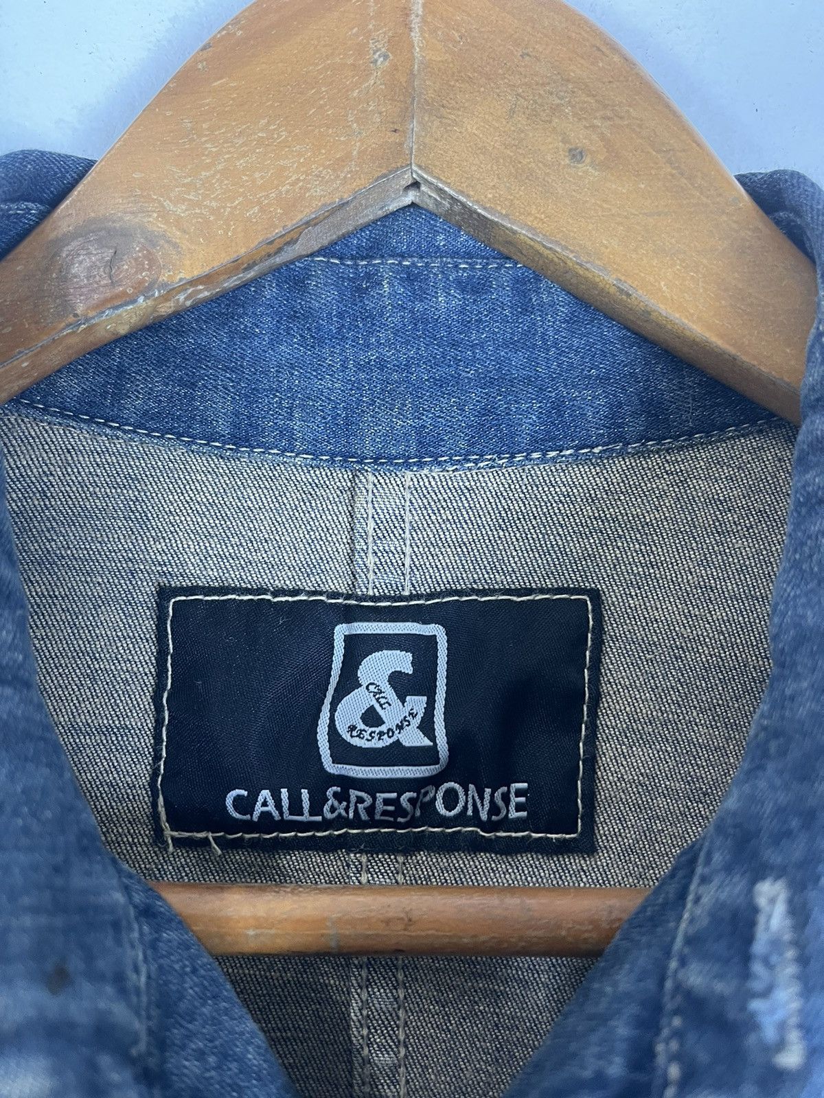 Japanese Brand CALL&RESPONSE DENIM JACKET Size US M / EU 48-50 / 2 - 11 Thumbnail