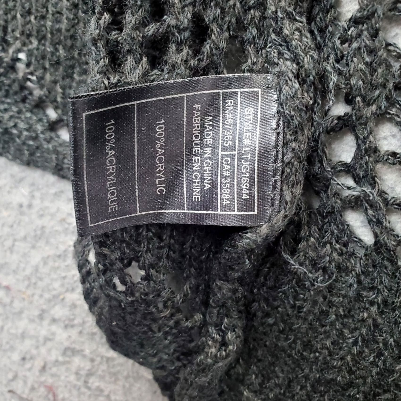 Vintage JACK Cardigan Womens XS Black Knitted Open Drape Front Lightweight Classic Fit Cardigan Size XS / US 0-2 / IT 36-38 - 6 Thumbnail