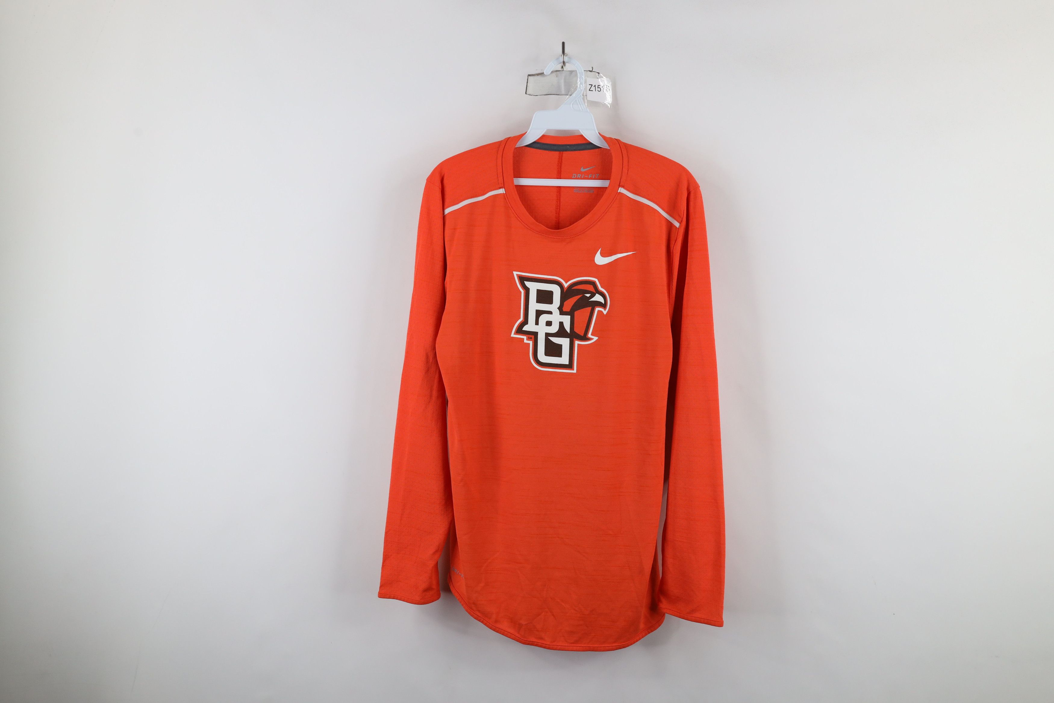 Nike × Vintage Nike Bowling Green State University Hockey T-Shirt Orange Size US S / EU 44-46 / 1 - 1 Thumbnail