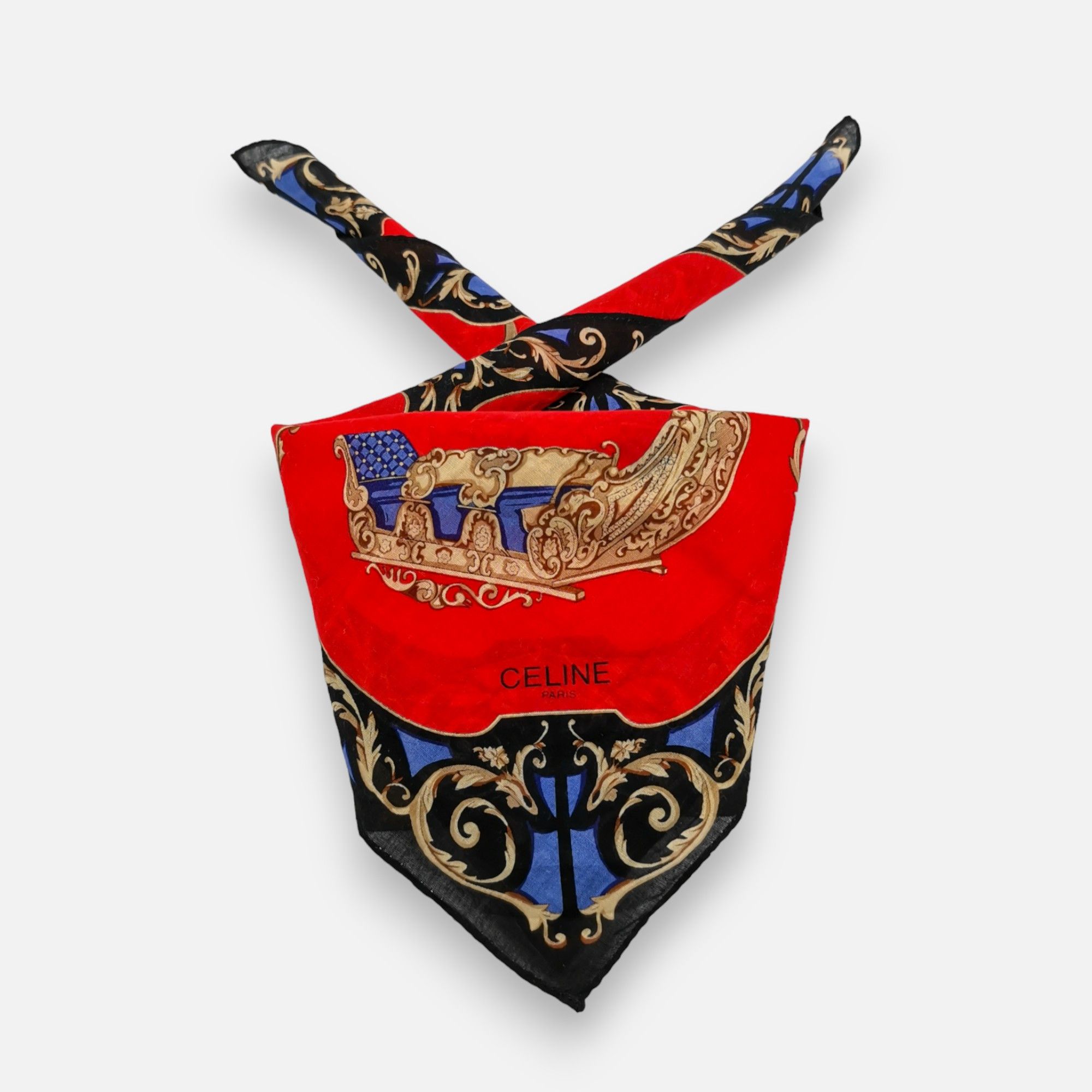Celine Vintage CELINE Handkerchief Neckerchief Bandana Size ONE SIZE - 1 Thumbnail