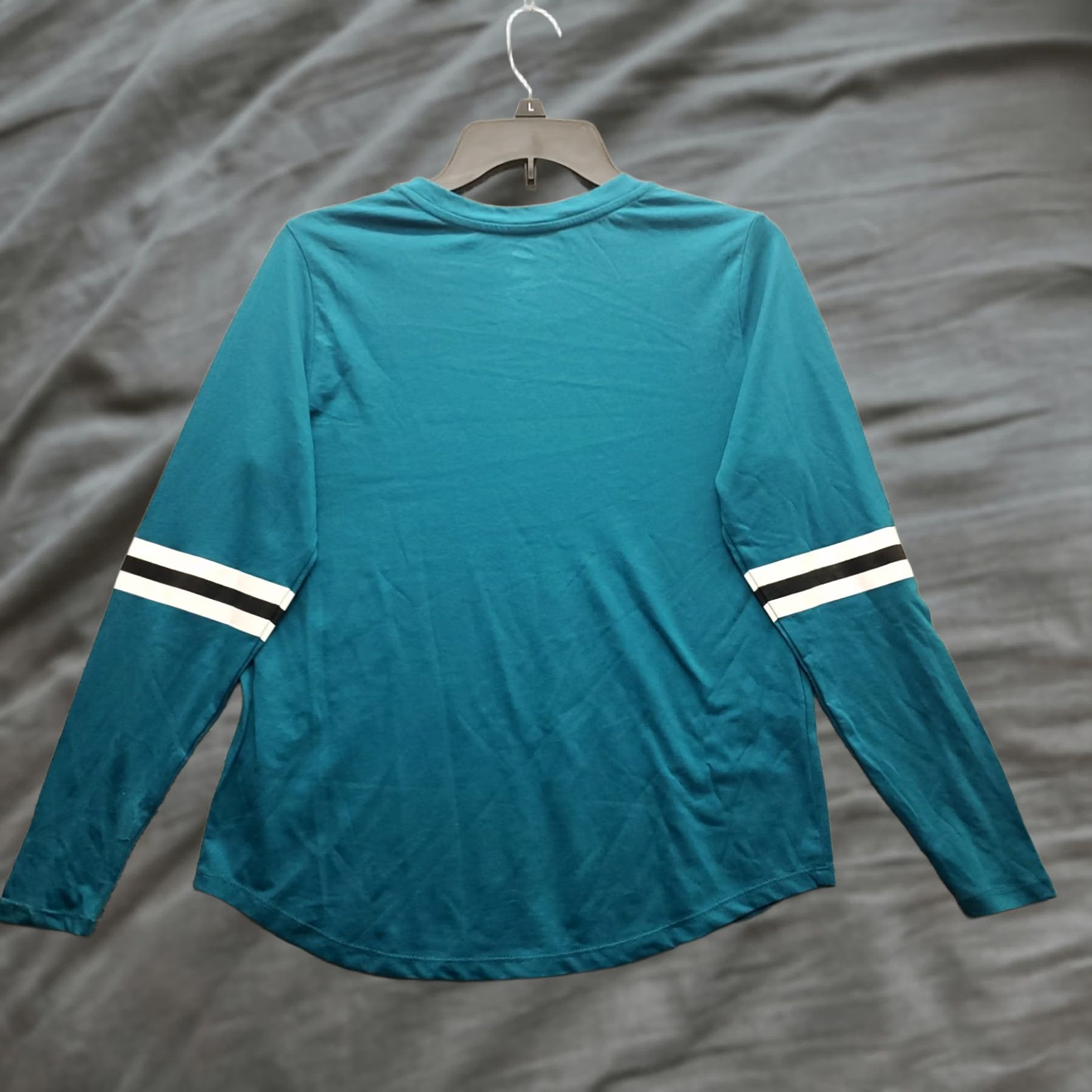 NHL NHL Shirt Womens Small Green Cotton Long Sleeve Crew Neck Pullover Top Size S / US 4 / IT 40 - 1 Thumbnail