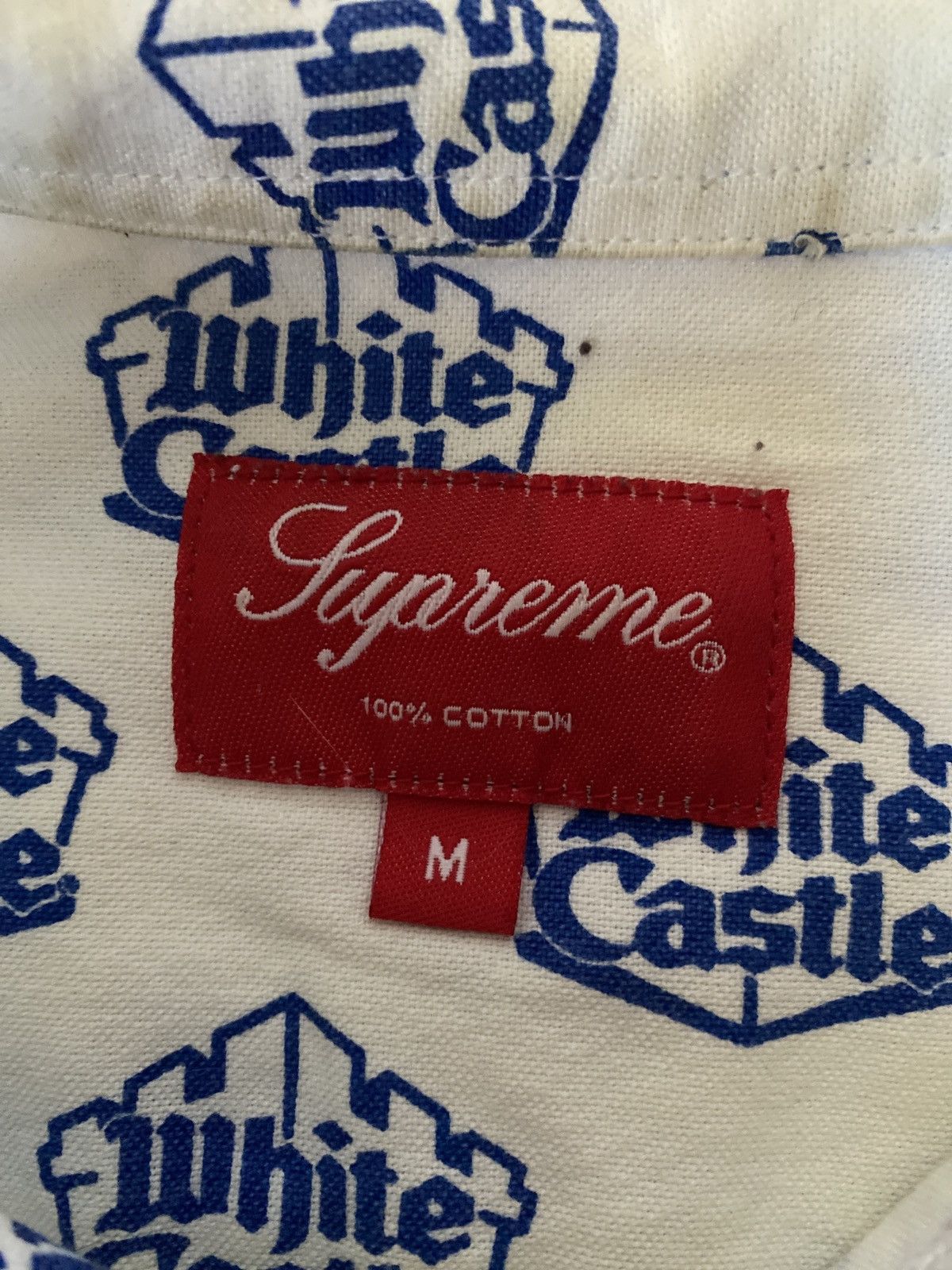 Supreme Supreme white castle Oxford shirt Medium Size US M / EU 48-50 / 2 - 3 Thumbnail
