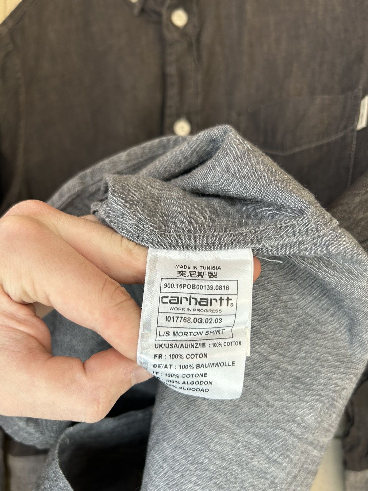 Carhartt Carhartt Work In Progress Button Up L/S Morton Shirt Size US L / EU 52-54 / 3 - 5 Thumbnail