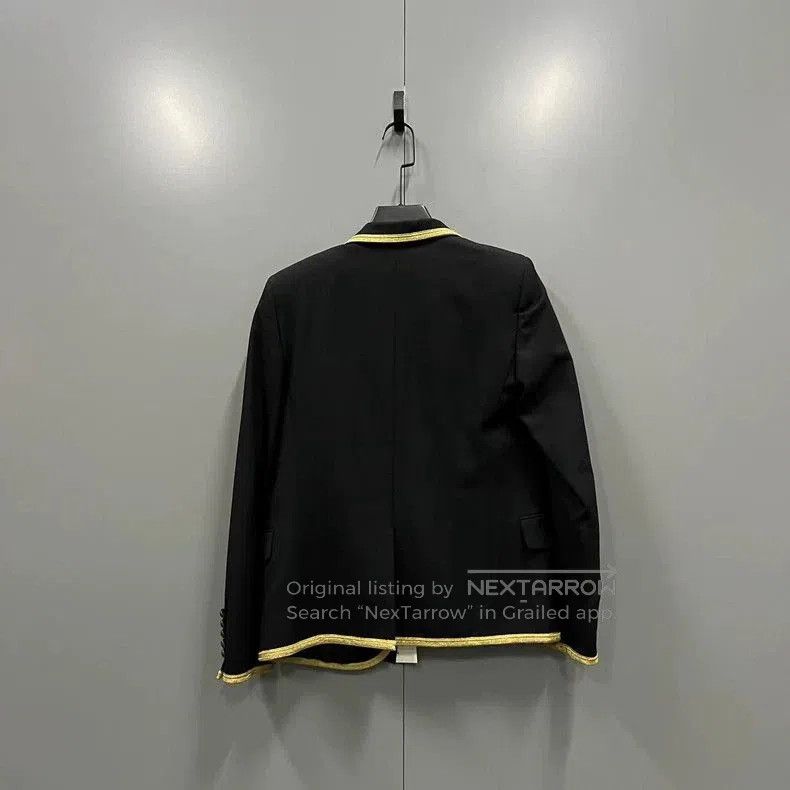 Saint Laurent Paris Saint Laurent Gold Embroidered Court Blazer Size US M / EU 48-50 / 2 - 2 Thumbnail