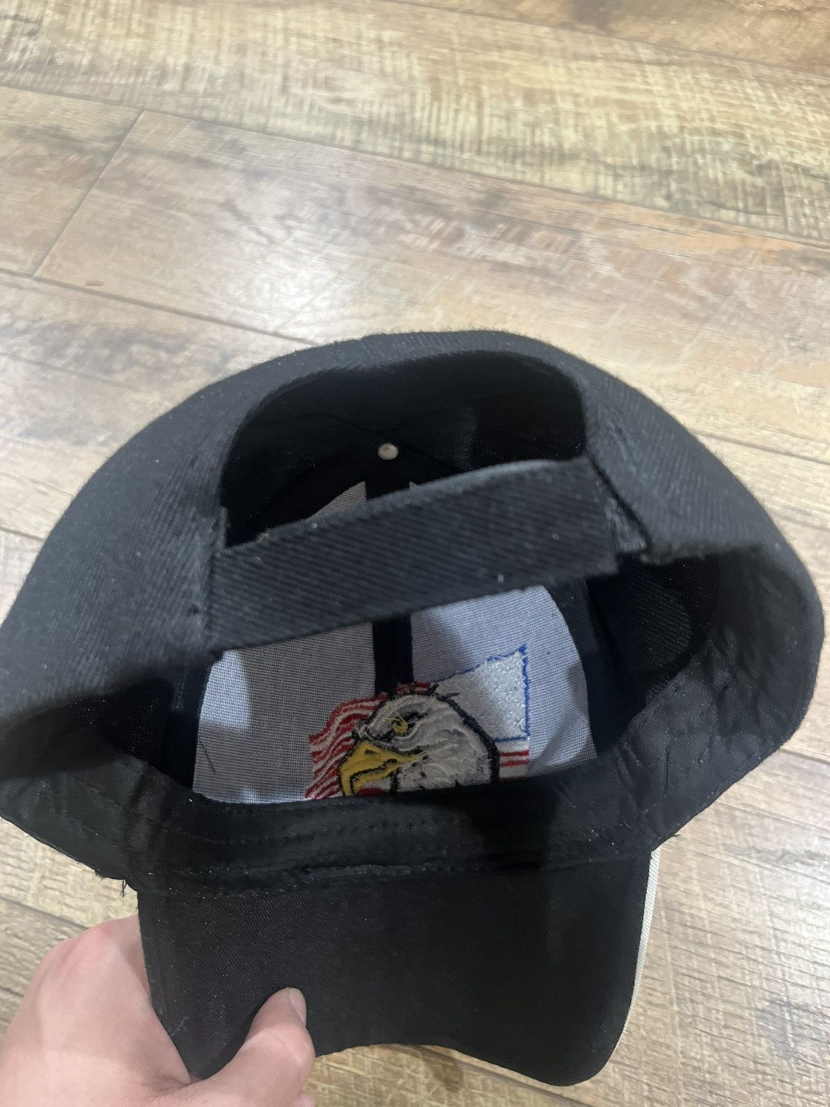 Other NEW Vintage Y2k American Flag Eagle Trucker Hat - Black - OS Size ONE SIZE - 4 Thumbnail