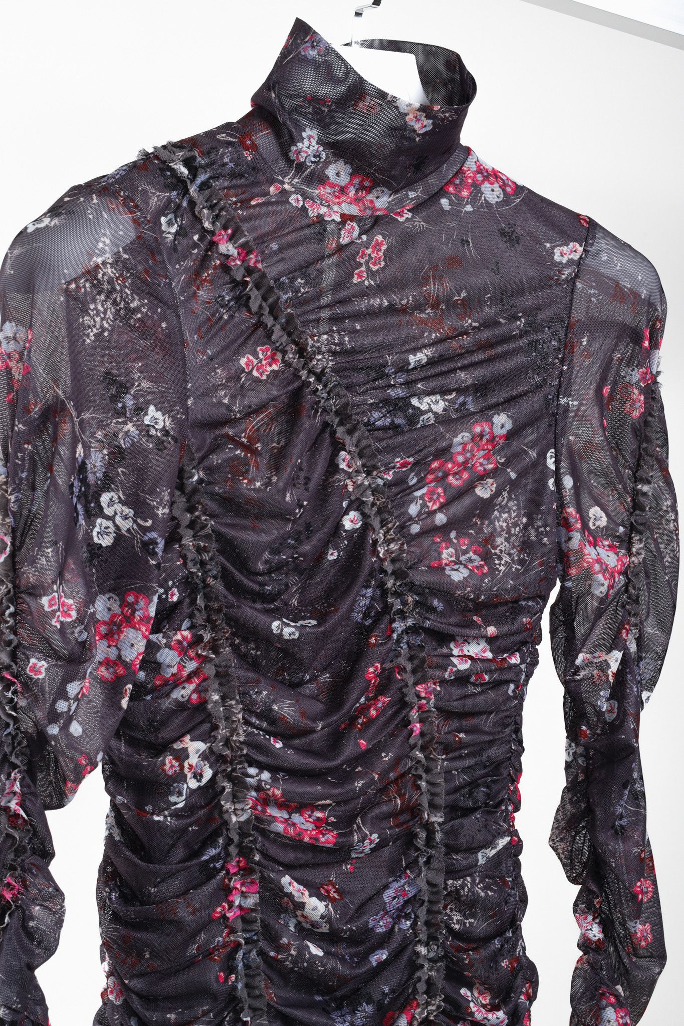 Cinq a Sept Cinq a Sept Ellianna Foral Mesh Top Size S / US 4 / IT 40 - 3 Thumbnail