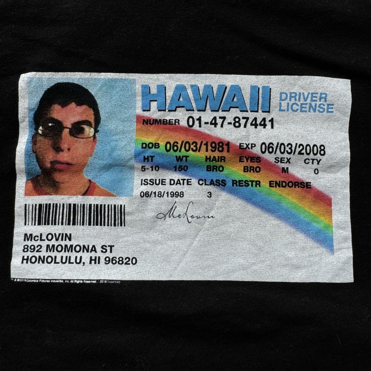 Vintage Superbad Mclovin ID Comedy promo tee high school Y2K 00s Size US XL / EU 56 / 4 - 3 Thumbnail