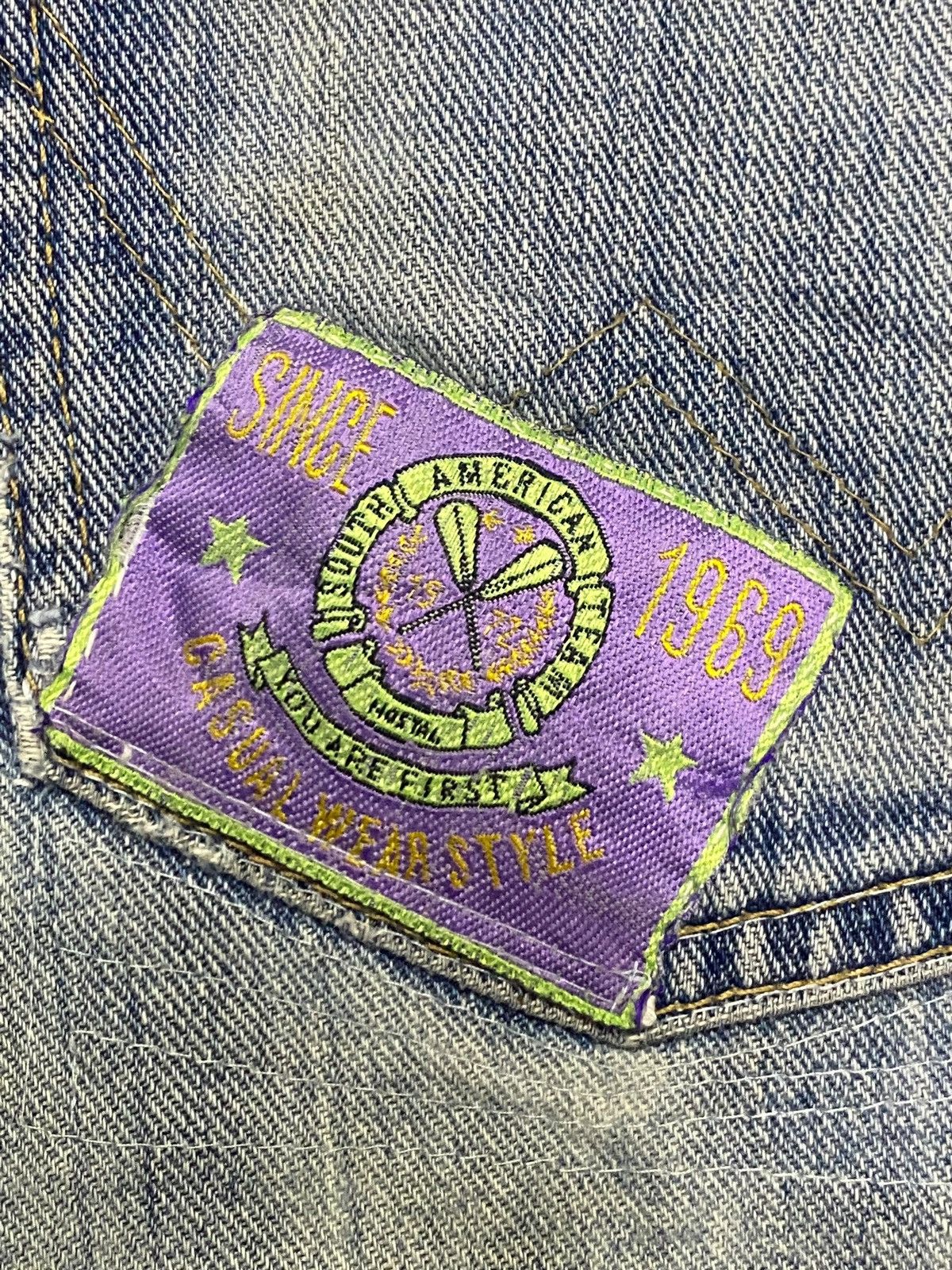 Junya Watanabe Vintage Edwin Patched Faded Wash Distressed Jeans Size US 30 / EU 46 - 16 Thumbnail