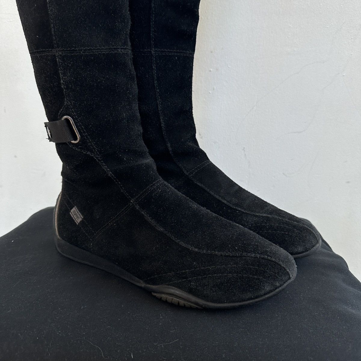 Esprit Vintage high boots Esprit moto biker lace leather shoes core Size US 9 / IT 39 - 3 Thumbnail