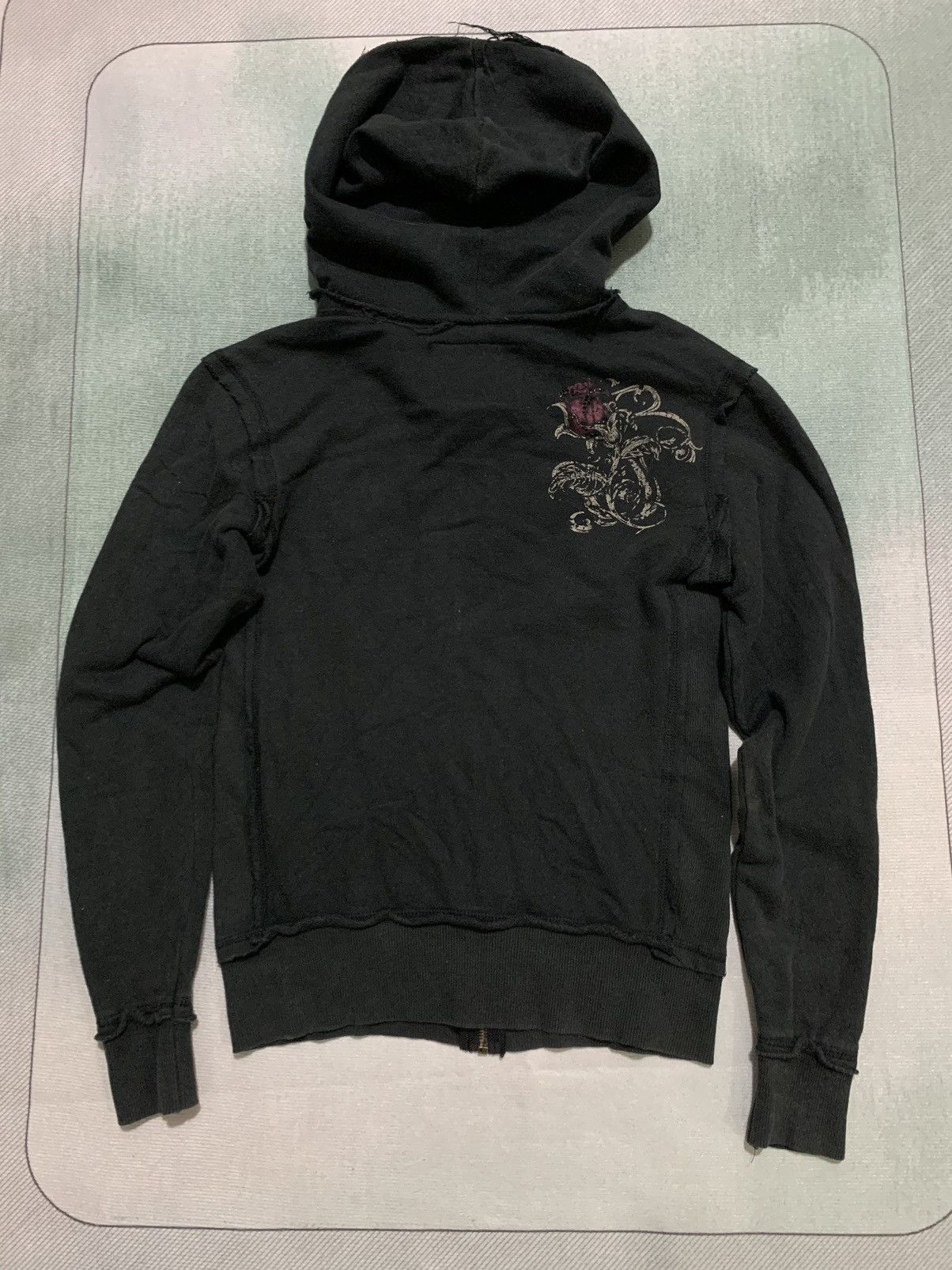 Hard Rock Cafe Y2K Hard Rock Cafe Saipan Ed Hardy Style Full Zip Hoodie Size S / US 4 / IT 40 - 9 Thumbnail