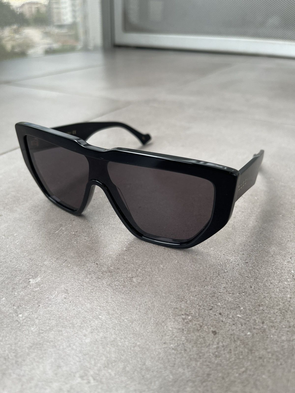 Gucci !DS! Gucci GG0997S Black Shield Sunglasses Size ONE SIZE - 2 Thumbnail