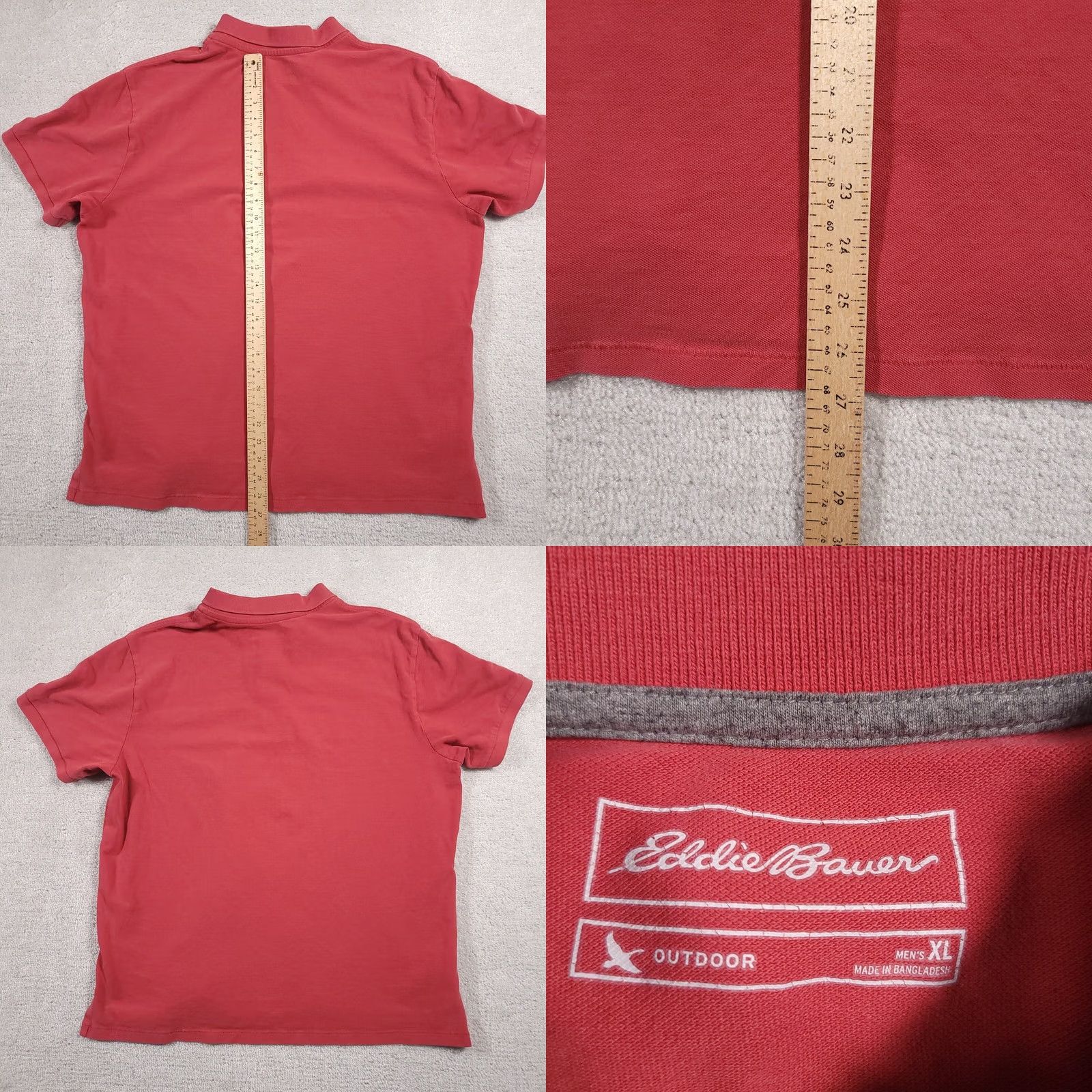Eddie Bauer Eddie Bauer Polo Shirt XL Red Collared Active Golf Outdoor Pullover Men Size US XL / EU 56 / 4 - 8 Thumbnail