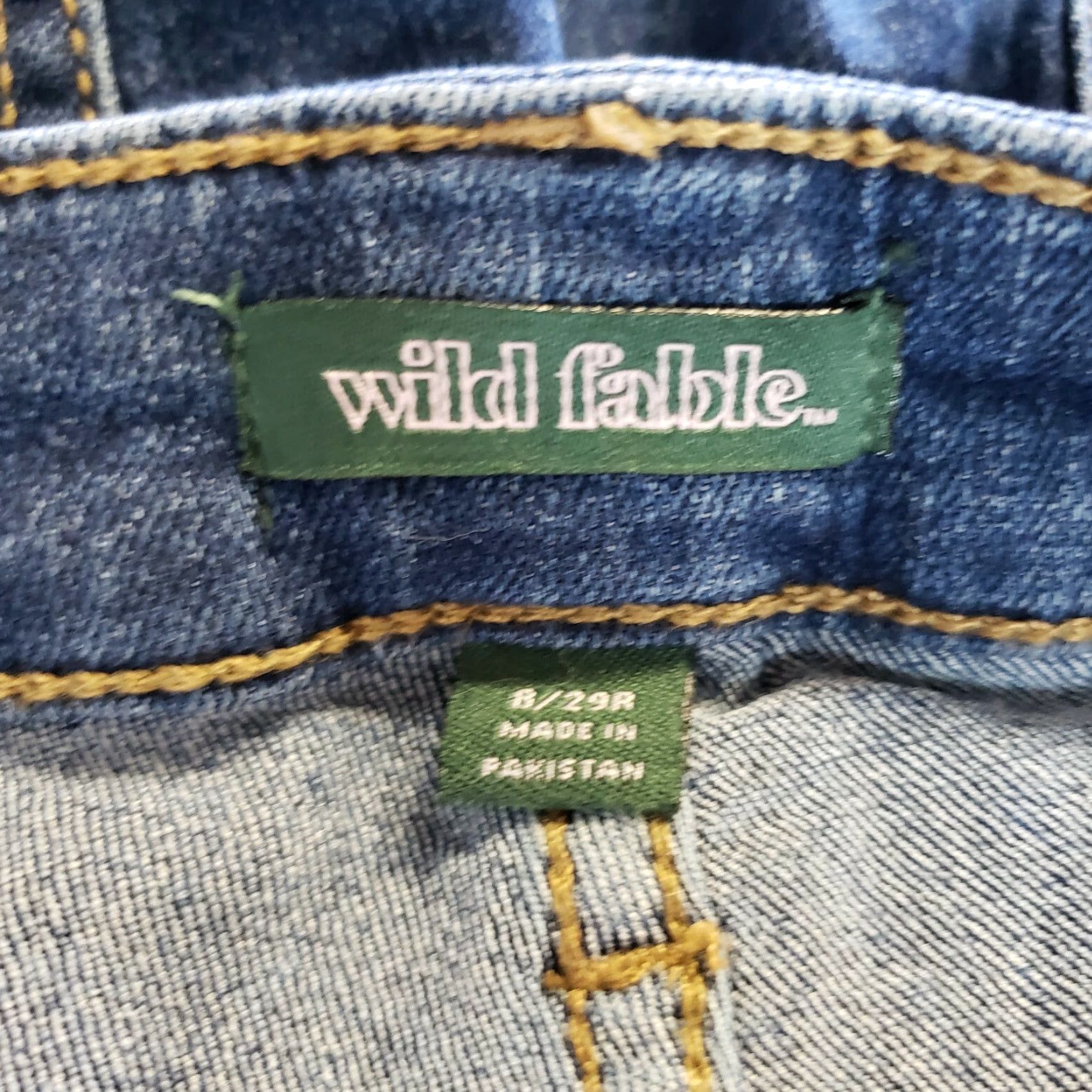 Vintage Wild Fable Womens Highest Rise Denim Shorts Sz 8 Blue Cotton Blend Shirt Dress? Size 30" / US 8 / IT 44 - 5 Thumbnail
