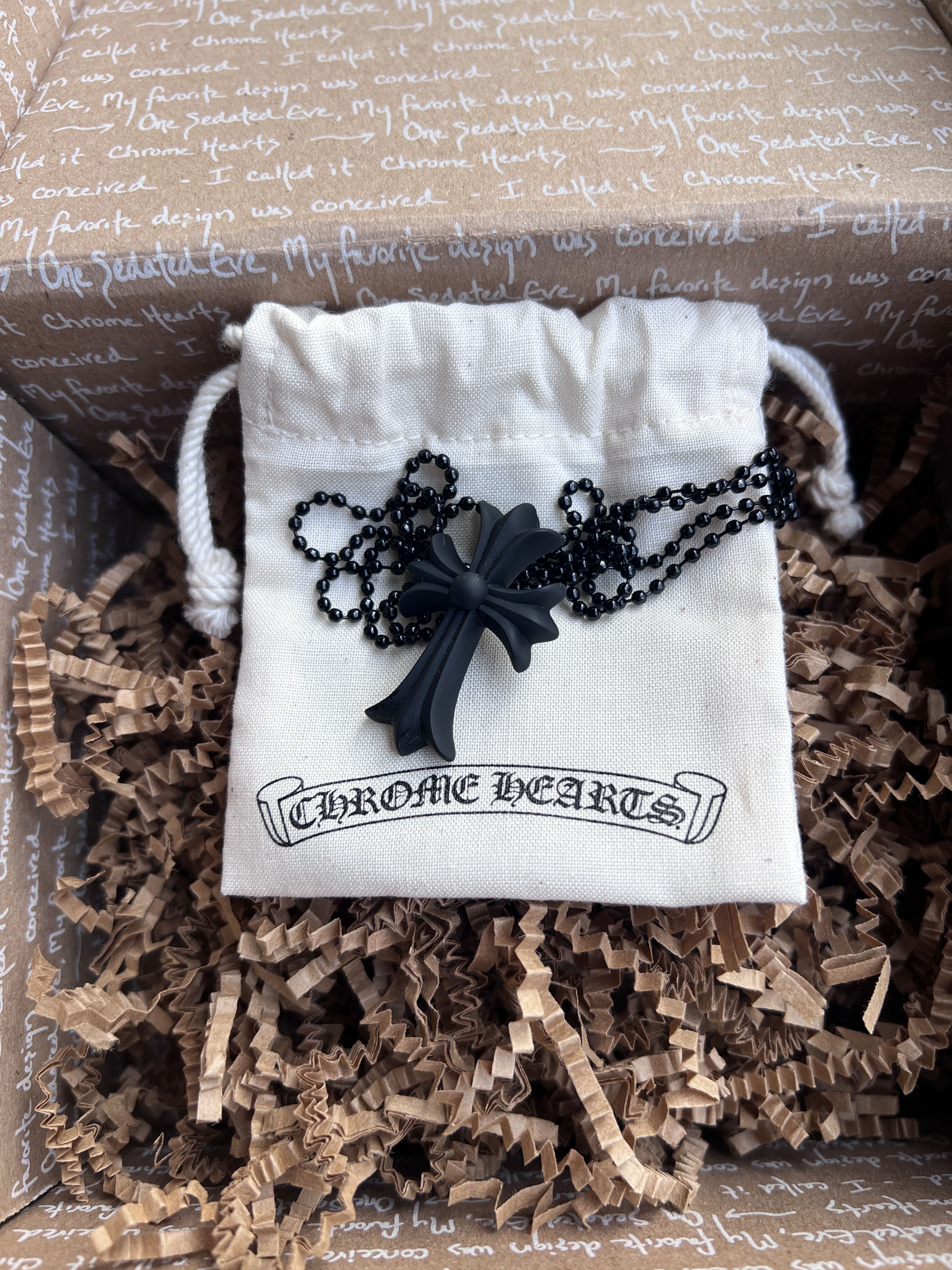 Chrome Hearts Chrome Hearts Cross Silicone Necklace Size ONE SIZE - 1 Thumbnail