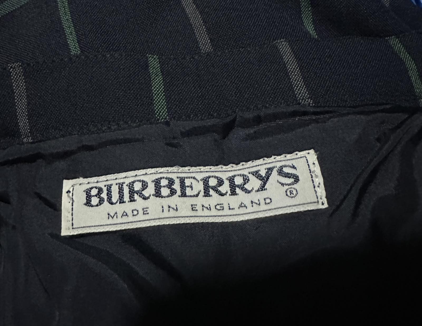 Burberry Vintage Burberry's Blue Wool Skirt Gingham Size 27" / US 4 / IT 40 - 8 Thumbnail