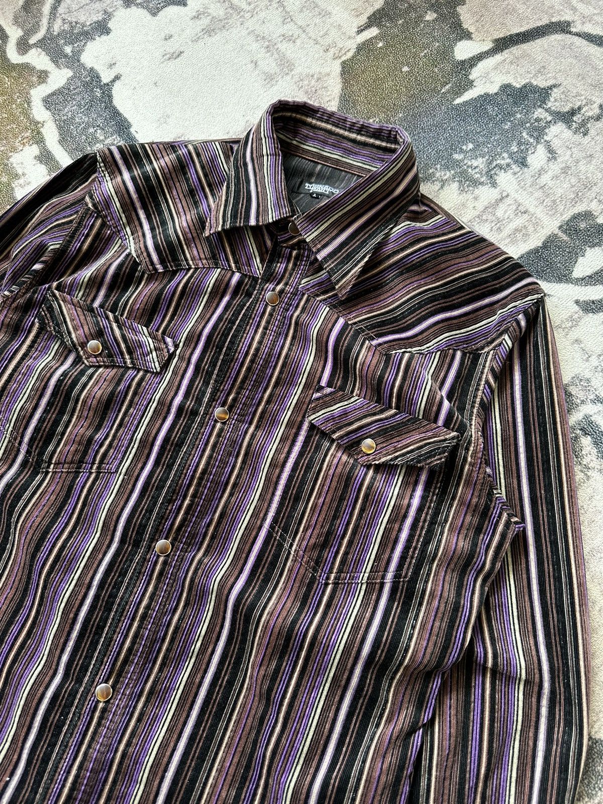 Tornado Mart SS2005 Tornado Mart striped cord western shirt Size US M / EU 48-50 / 2 - 5 Thumbnail