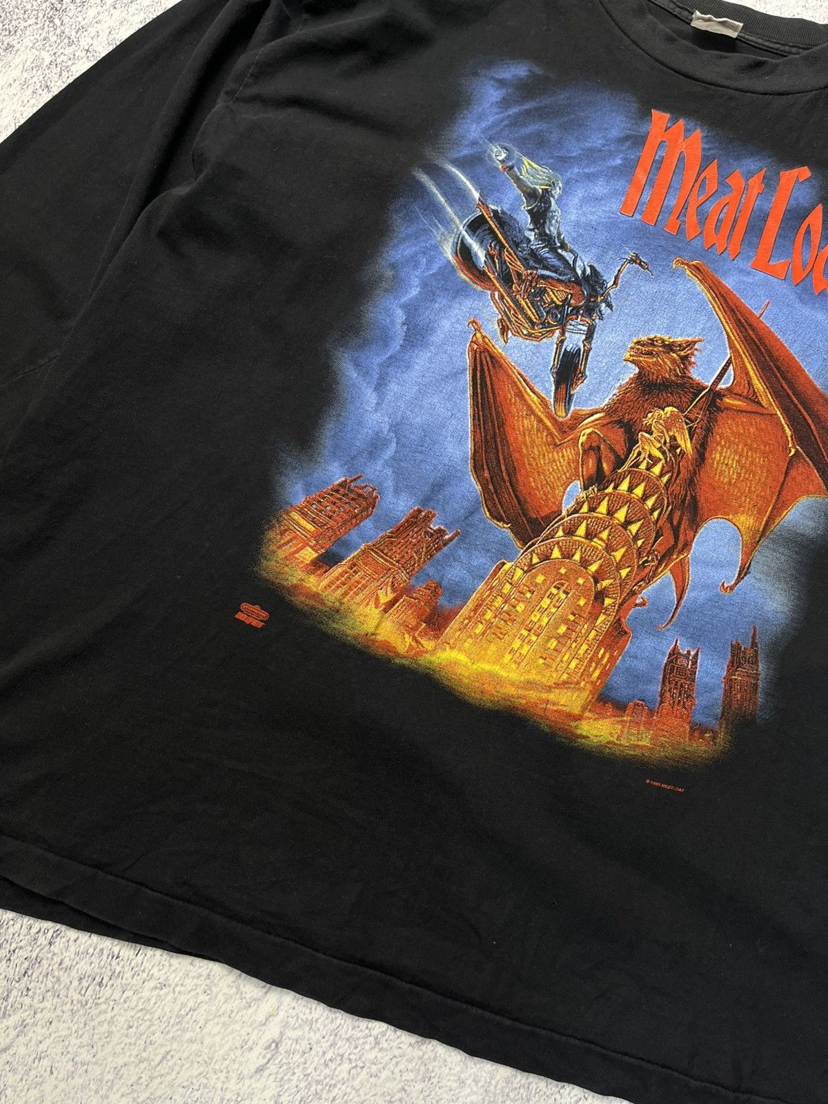 Band Tees Vintage 1993 Meat Loaf World Tour Long Sleeve T-Shirt Size US XL / EU 56 / 4 - 9 Thumbnail