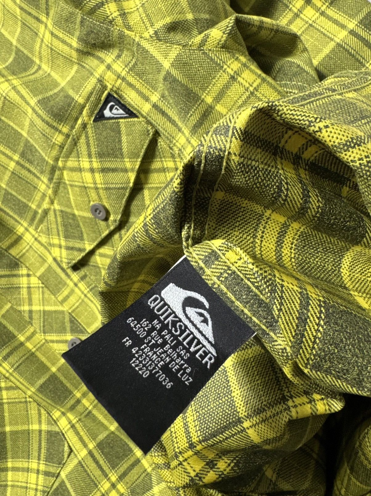 Quiksilver Quiksilver Button Up Flannel Shirt Size XL Size US XL / EU 56 / 4 - 7 Thumbnail