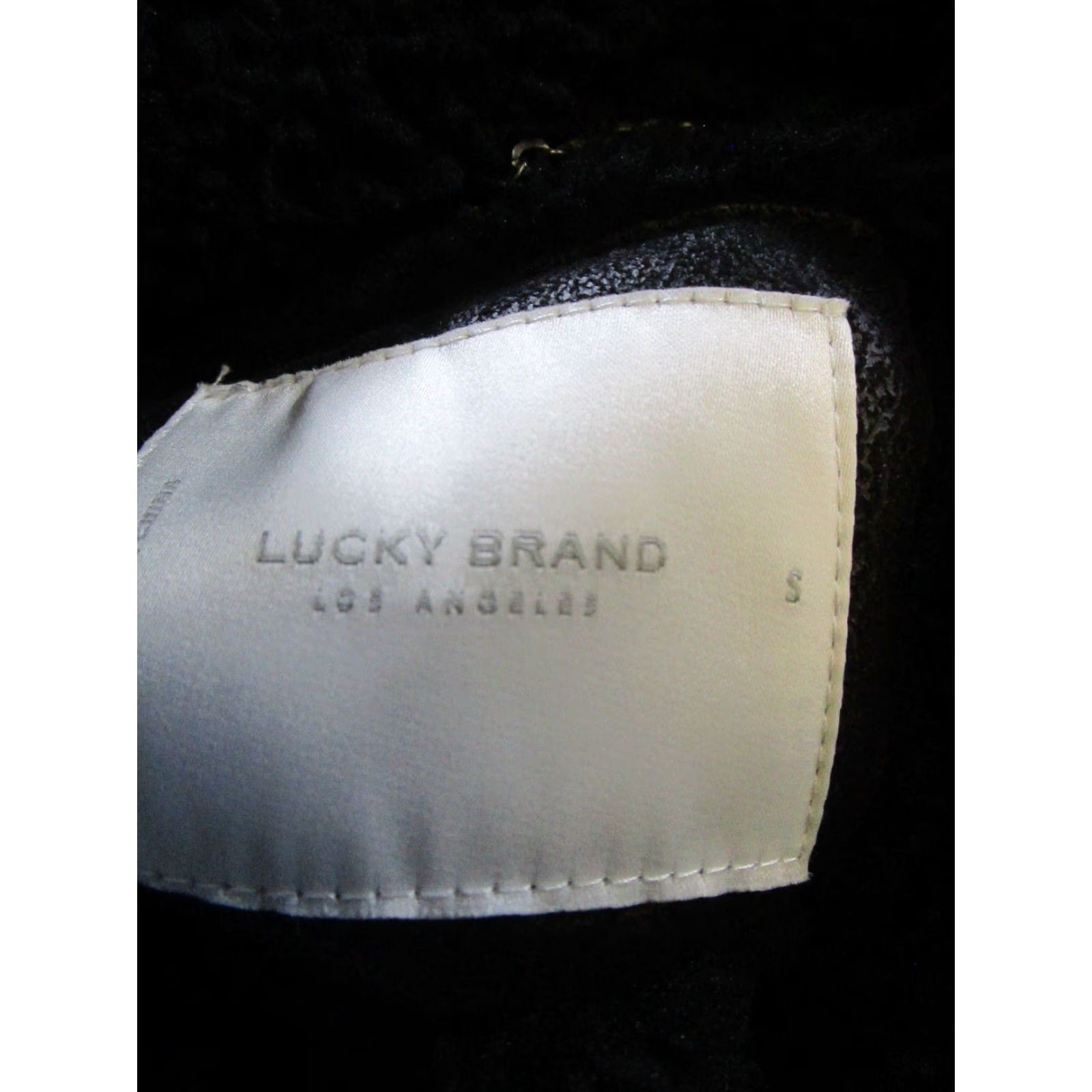 Lucky Brand Lucky Brand Jacket Womens Small Black Faux Fur Jacket Size S / US 4 / IT 40 - 5 Thumbnail