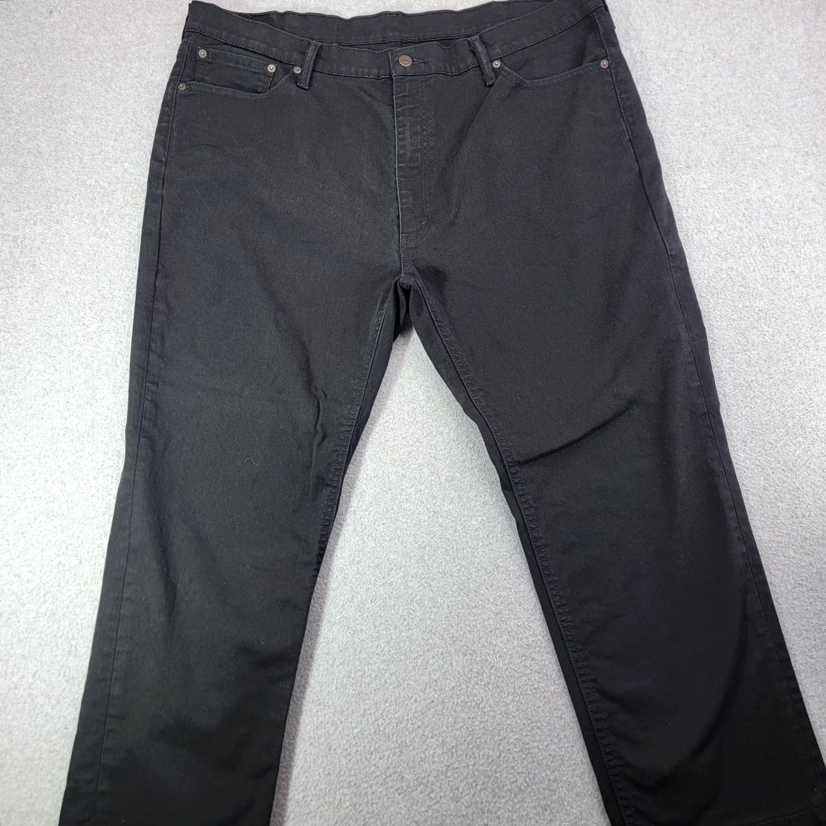 Levi's Levi's 541 Jeans Mens 42x30 Black Athletic Tapered Leg Dark Denim Pants Size US 42 / EU 58 - 2 Thumbnail