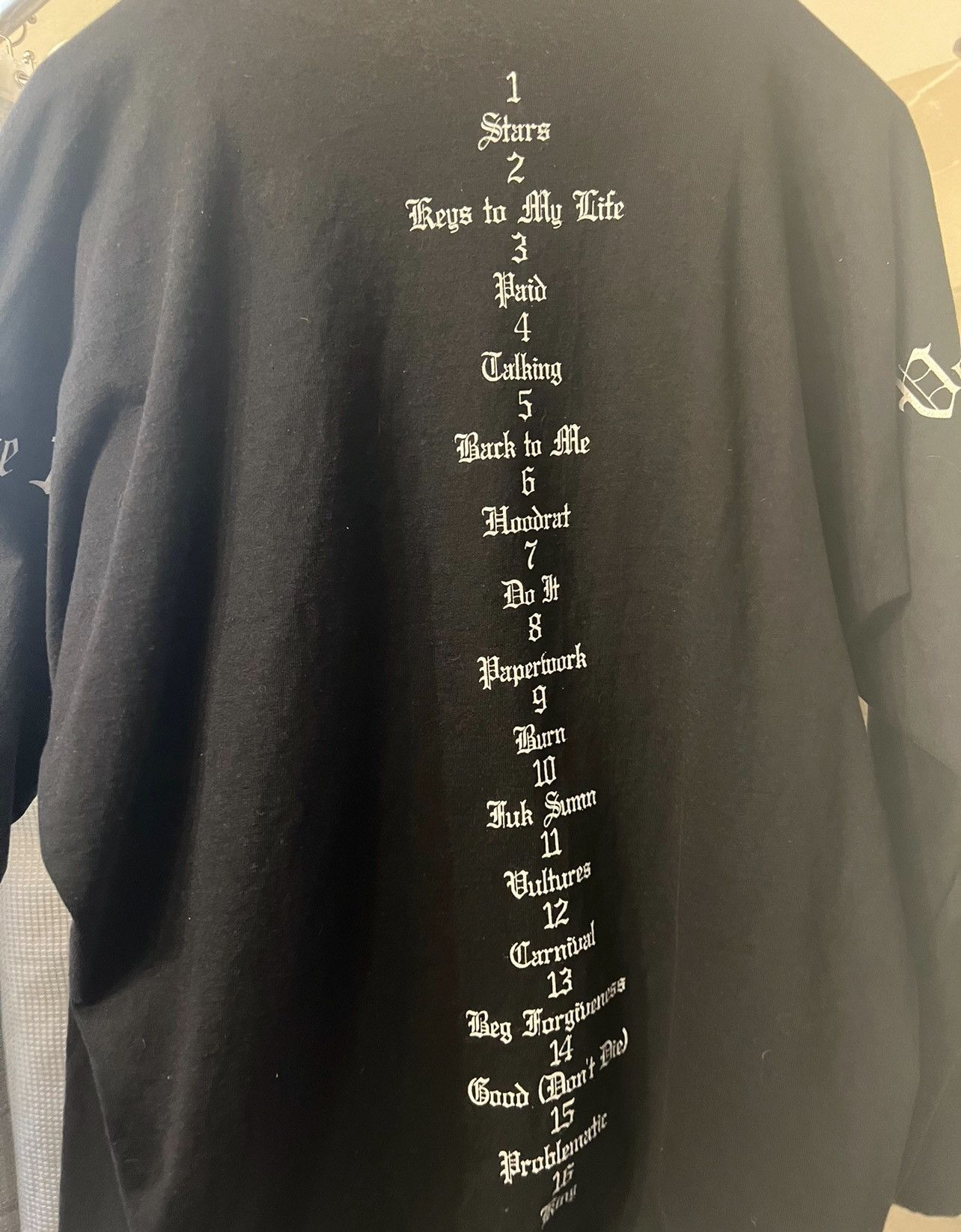 Designer × Kanye West Yeezy Vultures Gothic Long Sleeve Size US M / EU 48-50 / 2 - 4 Thumbnail
