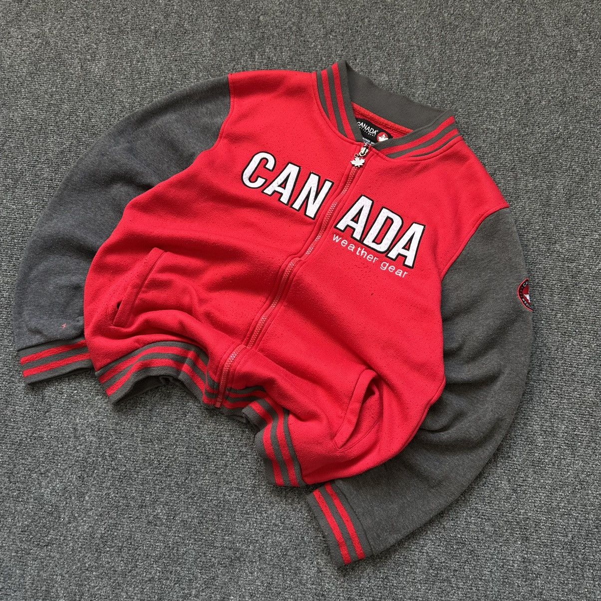 Canada West VTG Mans Zip Sweater Canada Size M 🍁 Big Logo Distressed 00s Size US M / EU 48-50 / 2 - 1 Thumbnail