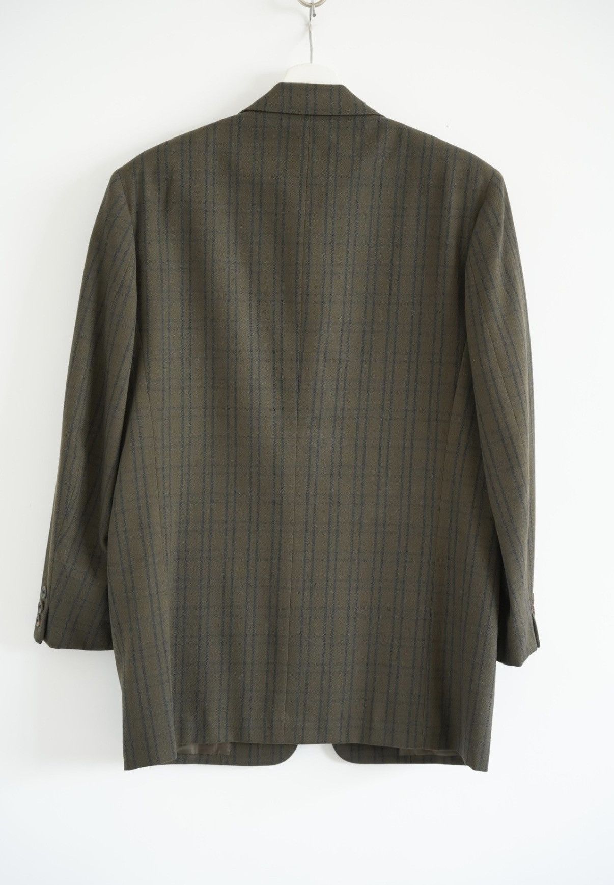 Yohji Yamamoto Yohji Yamamoto 80s Olive Green Vintage Plaid Blazer K4 Size US S / EU 44-46 / 1 - 2 Thumbnail
