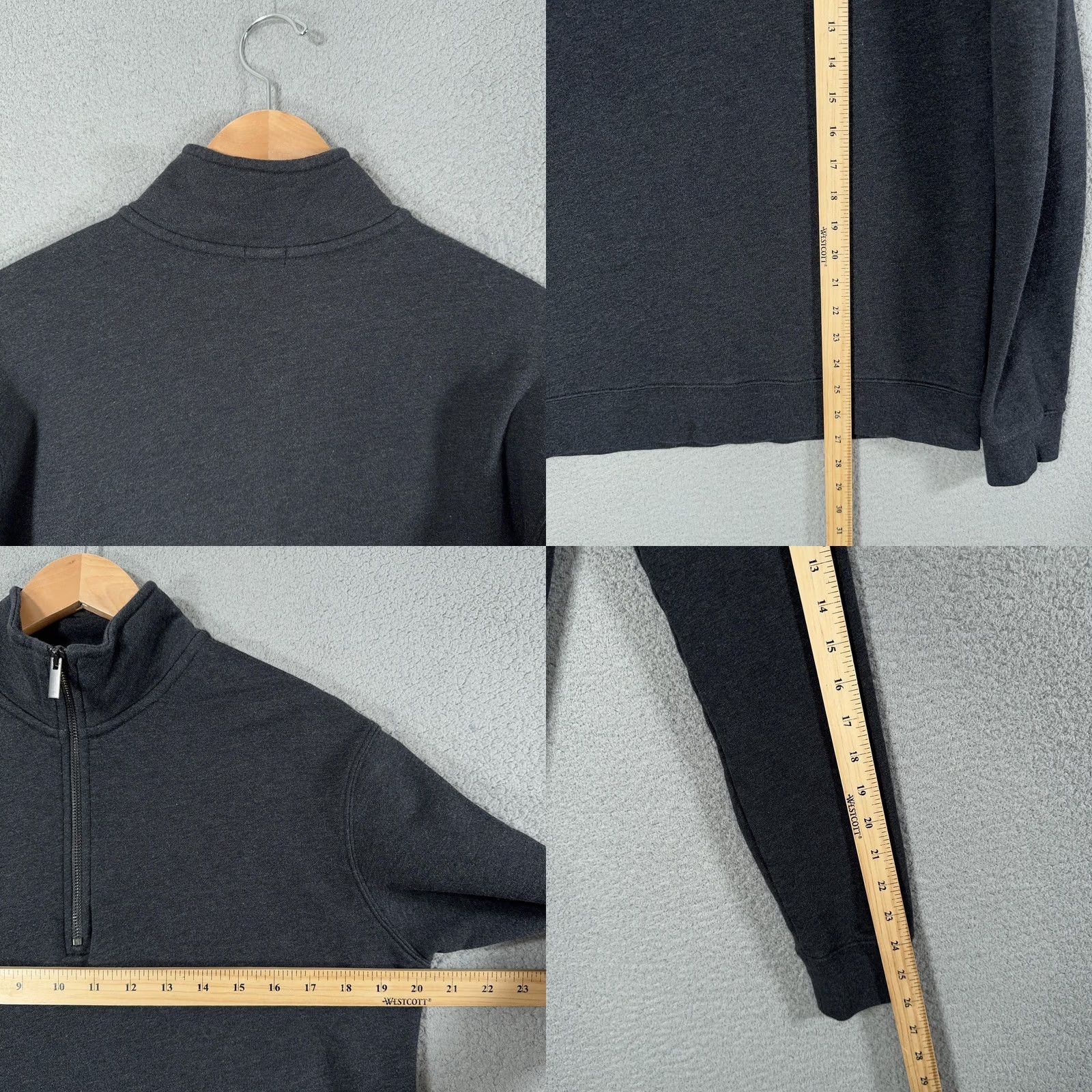 Vintage VINTAGE Son Of A Tailor Half Zip Pullover Sweatshirt Mens M Gray Supima Cotton Size US M / EU 48-50 / 2 - 8 Thumbnail