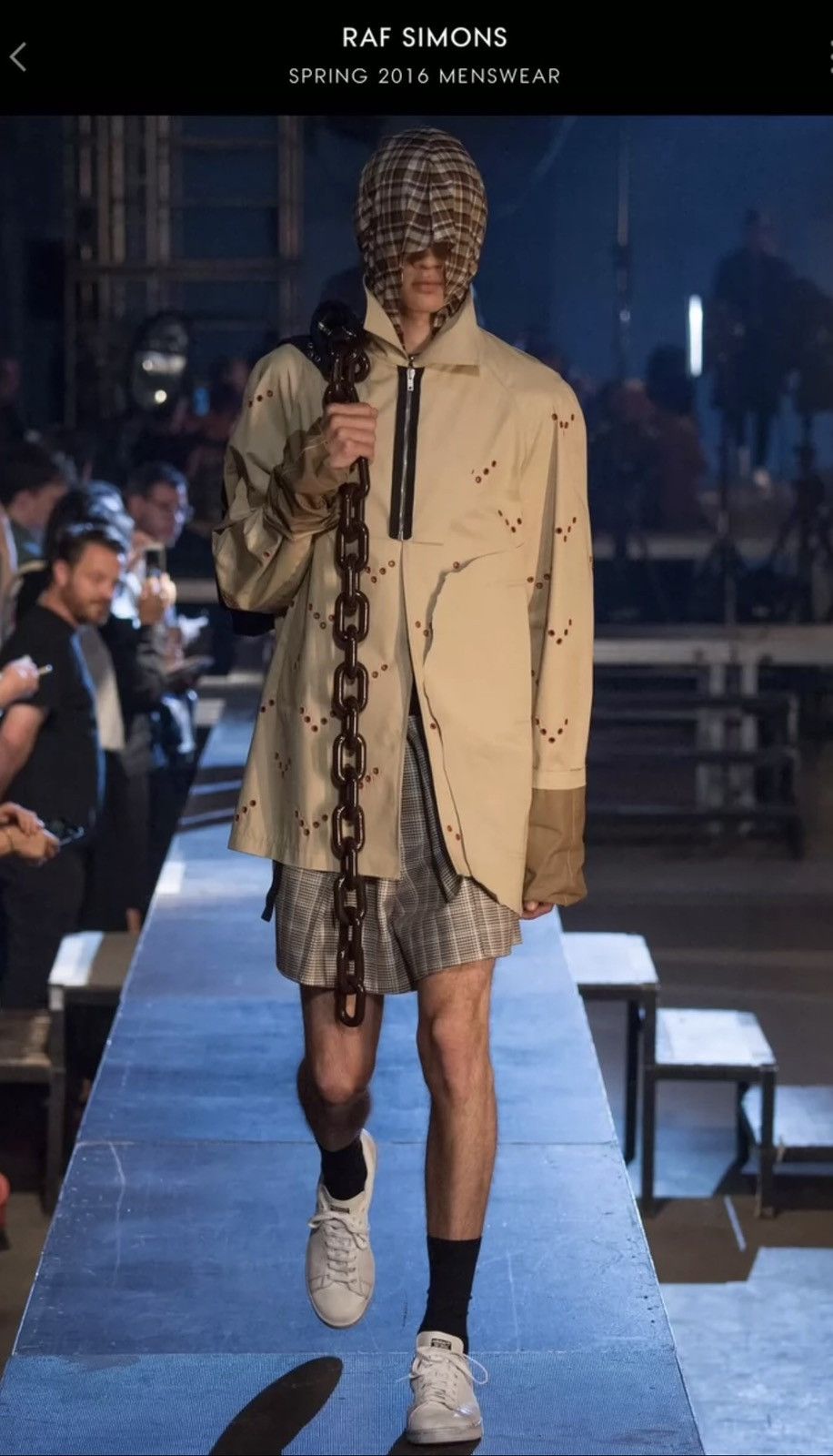 Raf simons plaid shorts 2016SS