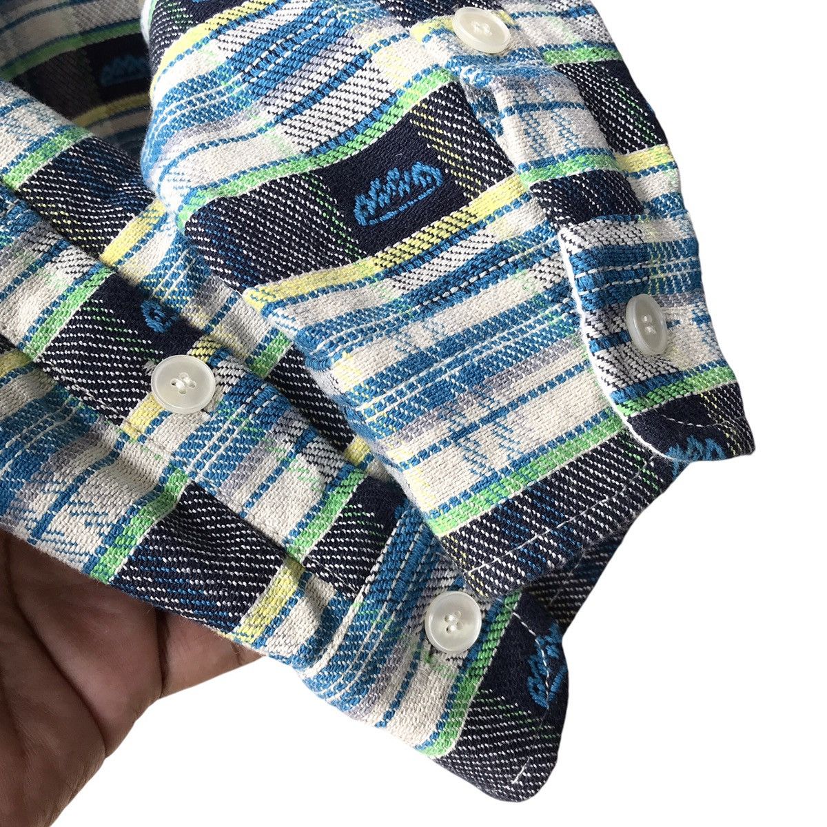 Ne-Net Japan Issey Miyake Design Embroidery Flannel Shirt