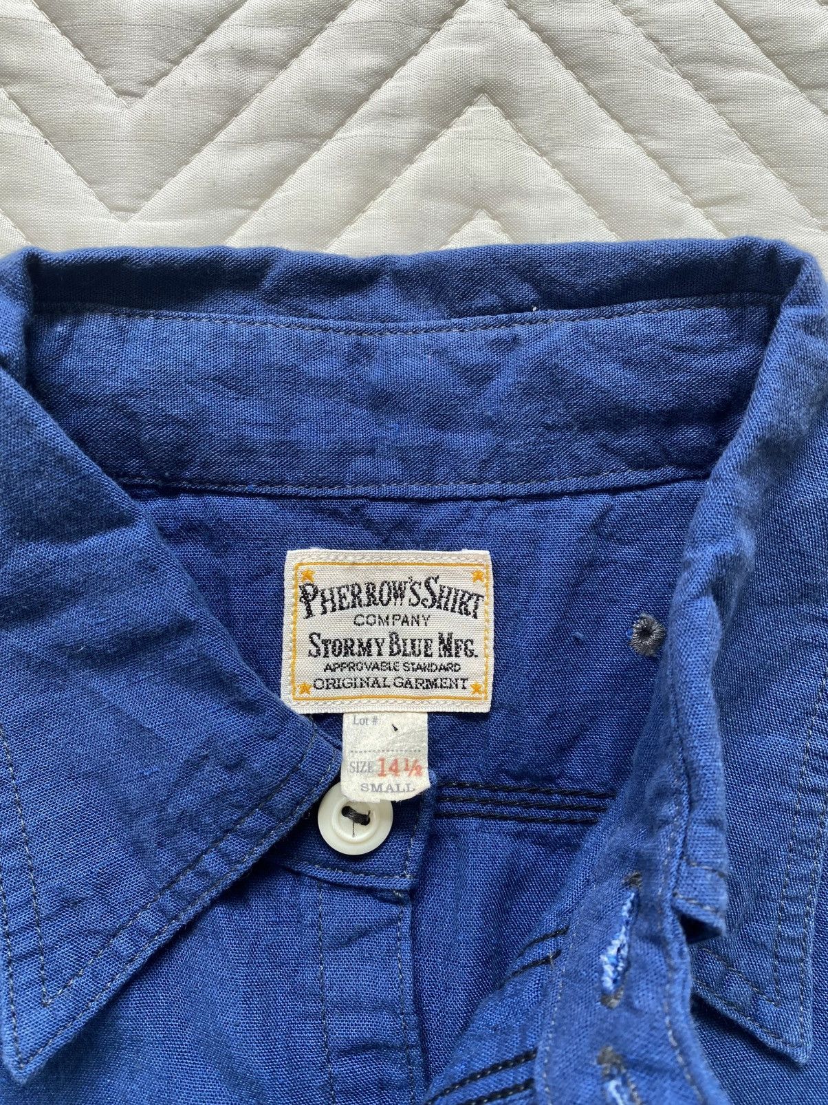 Pherrow's Pherrow’s Chambray Chainstrap Workwear Shirt Size US S / EU 44-46 / 1 - 5 Thumbnail