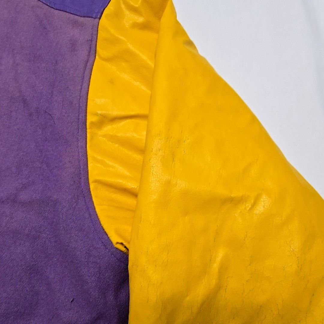 Steve And Barrys Vintage LSU Tigers Purple Yellow Varsity Jacket 90s XL Size US XL / EU 56 / 4 - 11 Thumbnail