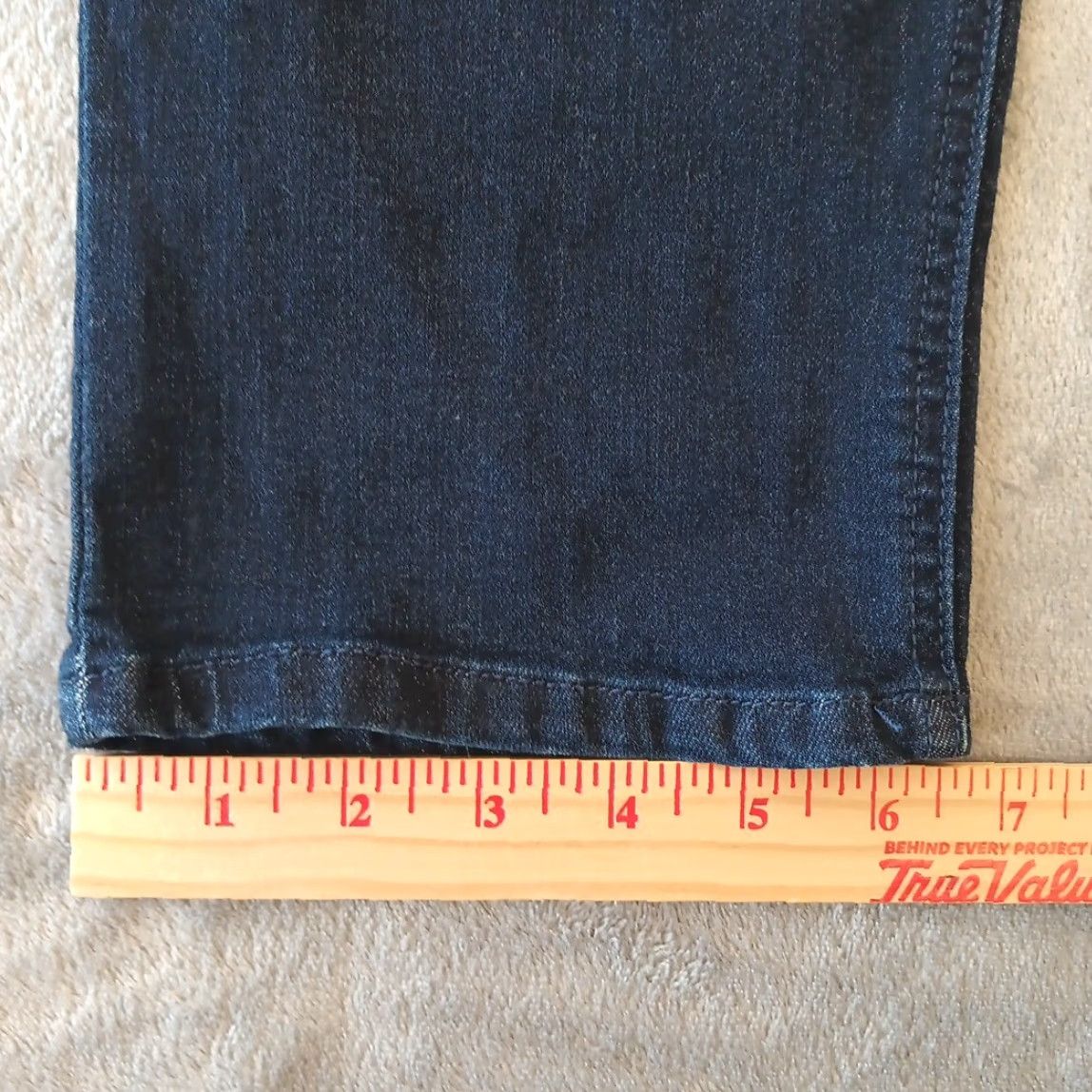 Vintage Democracy Absolution Ankle Jeans Womens Size 14 Blue Dark Wash Zipper Accent Size 36" / US 14 / IT 50 - 6 Thumbnail