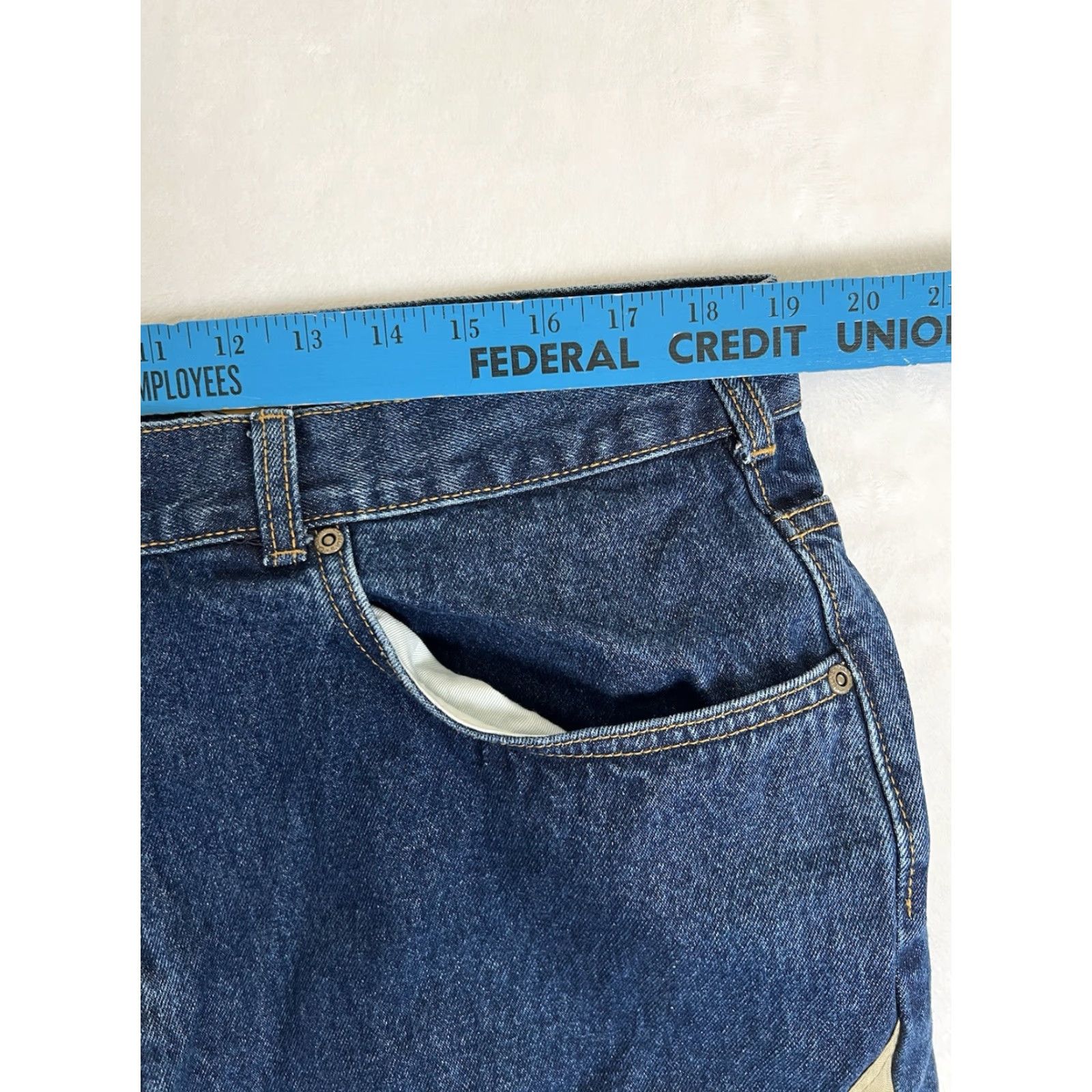 Vintage VINTAGE Cabela's Jeans Canvas Blue 38x30 Men Regular 90s Hunter Hunting Denim Straight Jeans READ Size US 38 / EU 54 - 5 Thumbnail
