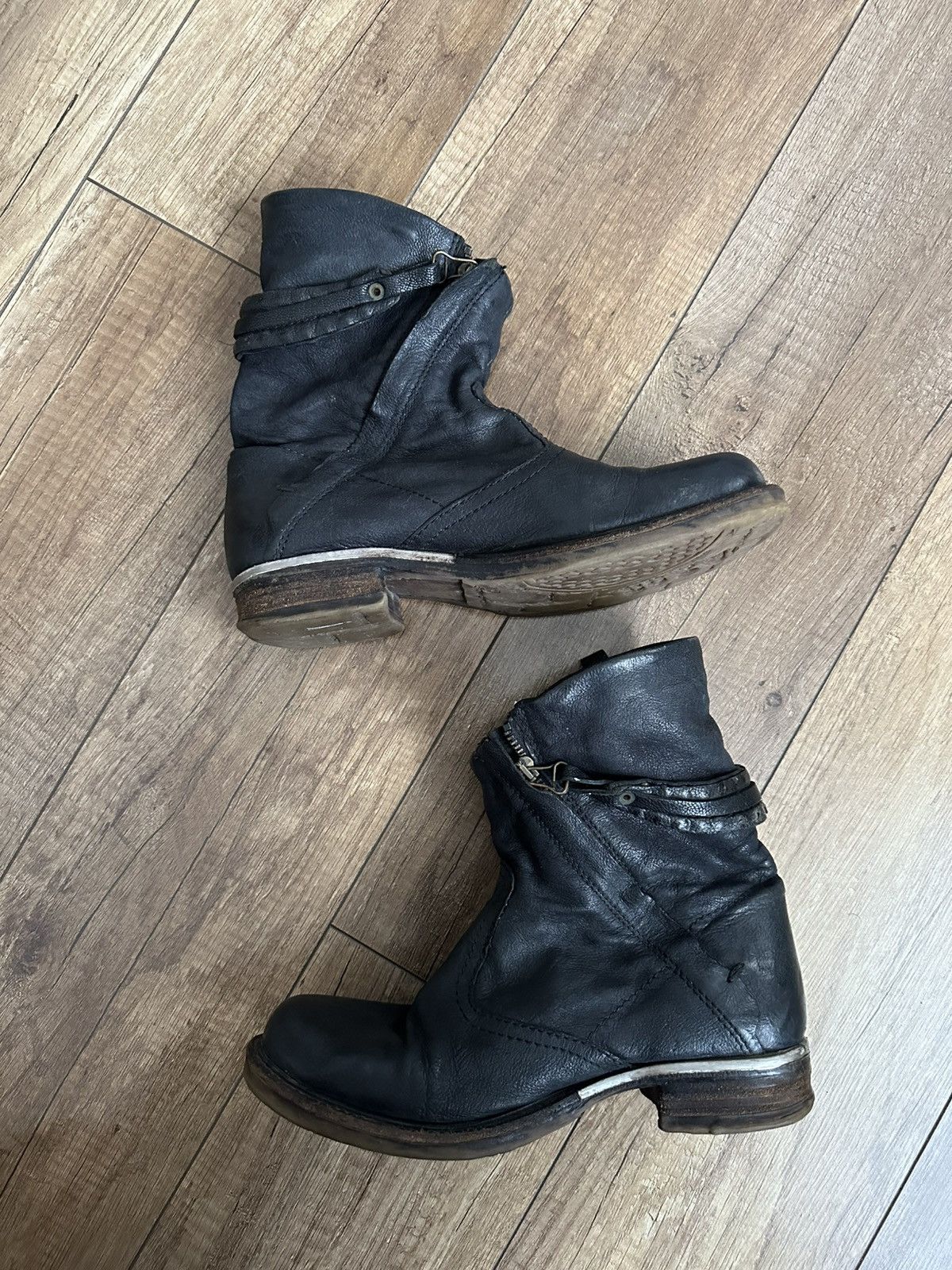 A.S.98 AS 98 Airstep Vintage Leather High Top Boots Shoes Size US 5.5 / EU 38 - 6 Thumbnail