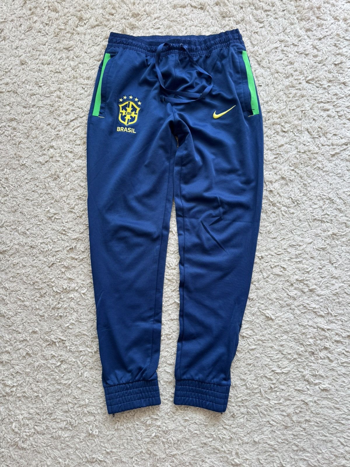 Nike Nike Brazil 2022-2023 Soccer Pants Football Joggers Size US 32 / EU 48 - 1 Thumbnail