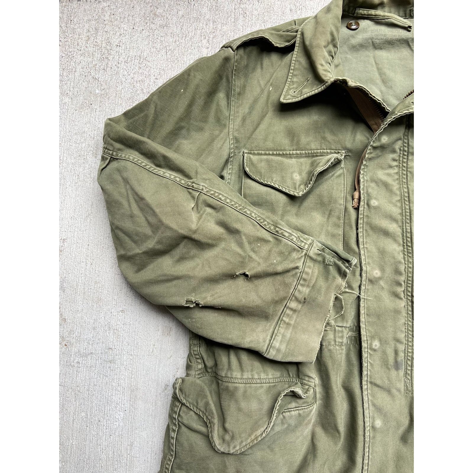 Vintage Vintage 50's Military Green Field Jacket M-1951 OG-107 Size US M / EU 48-50 / 2 - 10 Thumbnail
