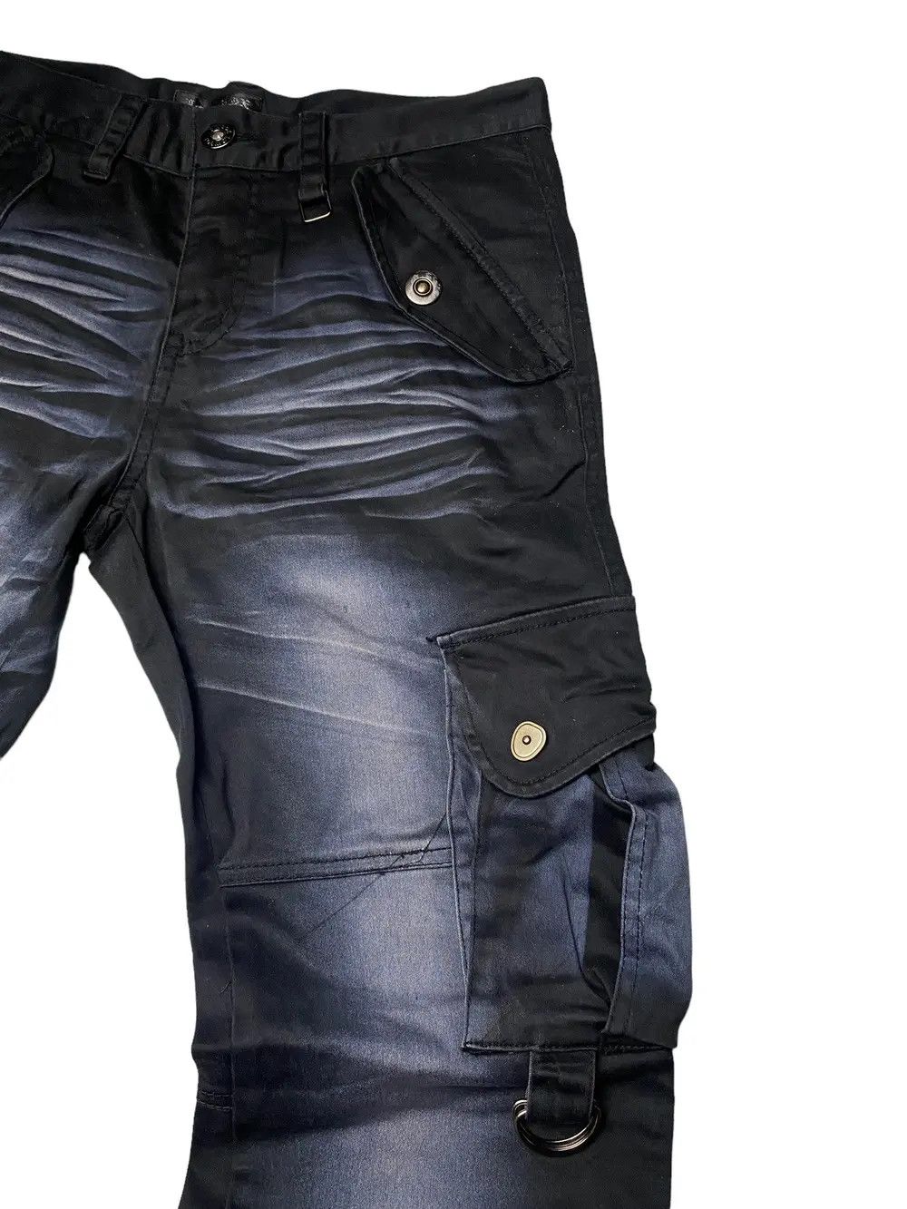 If Six Was Nine 2000's Lowbox Flared Dyed Cargo Pants Size US 30 / EU 46 - 6 Thumbnail