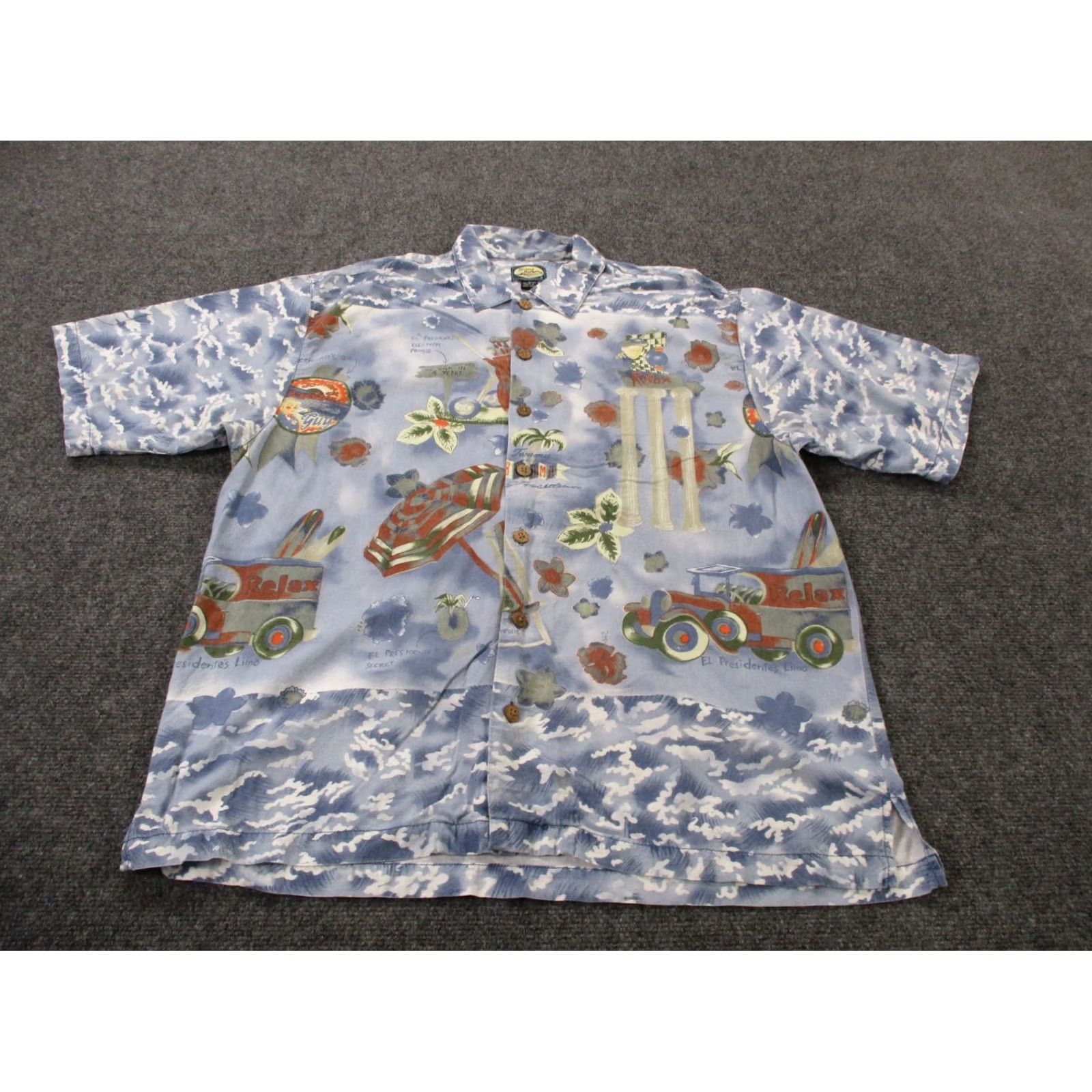 Tommy Bahama VINTAGE Tommy Bahama Shirt L Mens Floral Hawaiian Paradise Nation Beach 90s Size US L / EU 52-54 / 3 - 2 Thumbnail