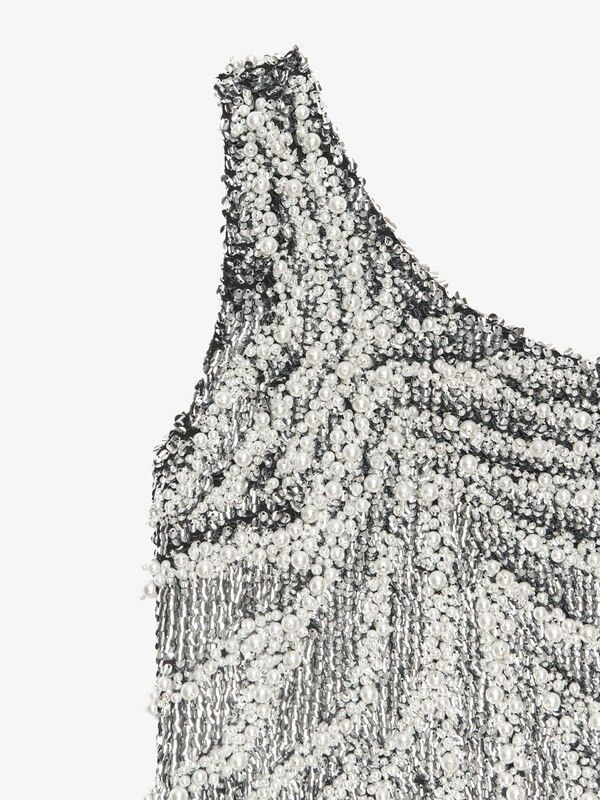 Givenchy o1srvl11e1124 One Shoulder Dress in Shinny Gun Metal Size XXS / US 00 / IT 34 - 4 Thumbnail