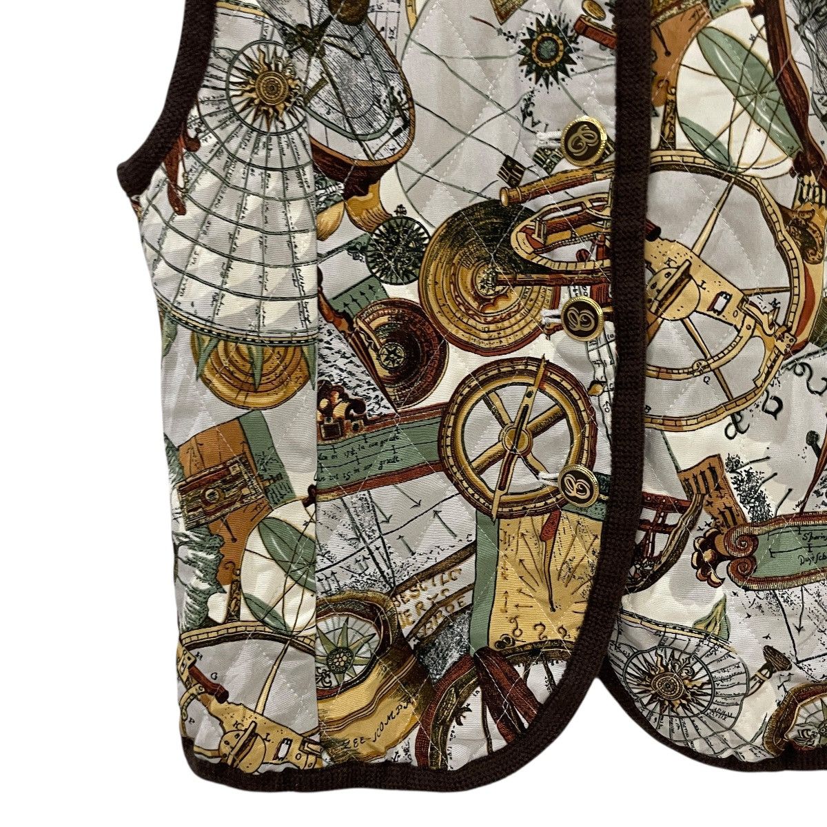 Japanese Brand Vintage Toshima Art Fullprint Vest Size M / US 6-8 / IT 42-44 - 4 Thumbnail