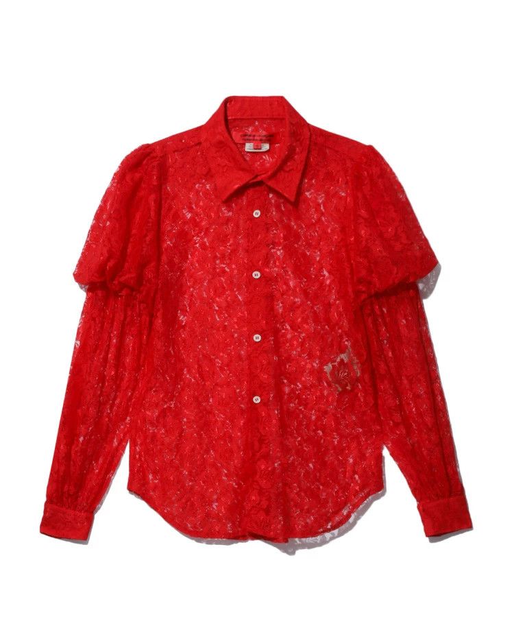 Comme des Garcons Comme Des Garcons Cutout Bubble Sleeve Pointed Neck Shirt Size XS / US 0-2 / IT 36-38 - 1 Thumbnail