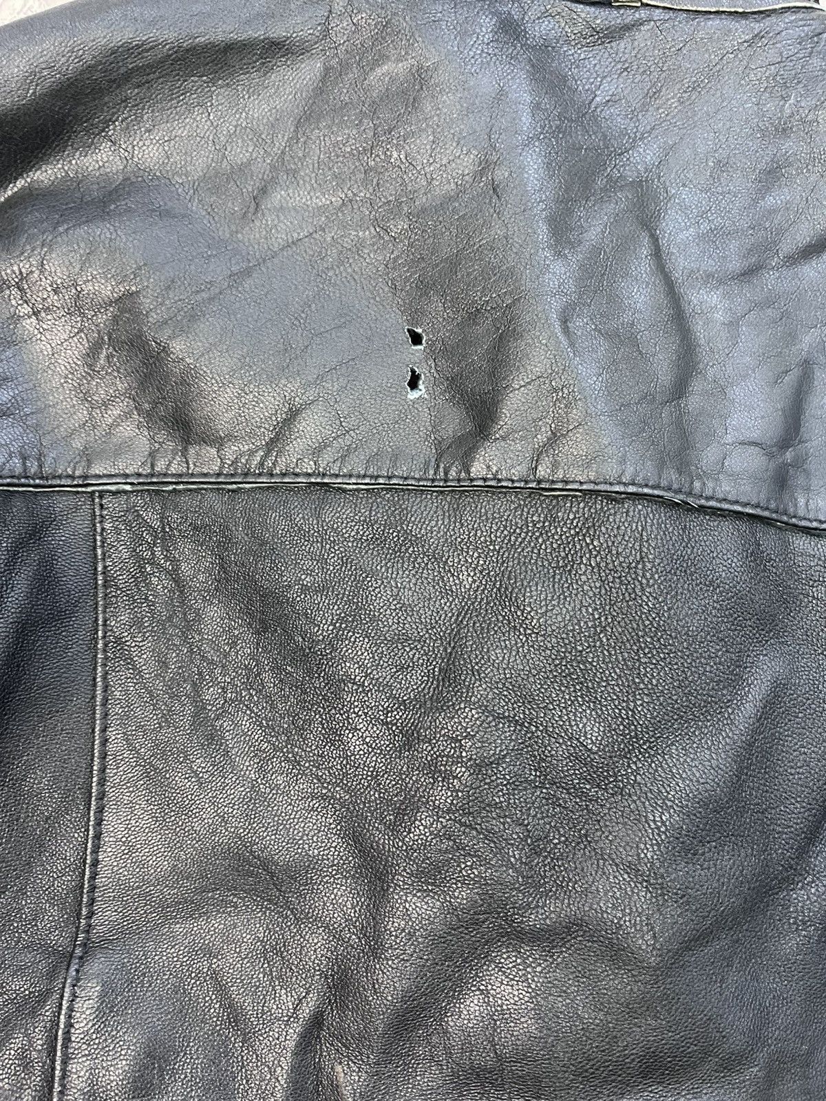 Harley Davidson VINTAGE WESTERN BIKER MOTO STYLE AVANT GARDE LEATHER JACKET Size US M / EU 48-50 / 2 - 14 Thumbnail