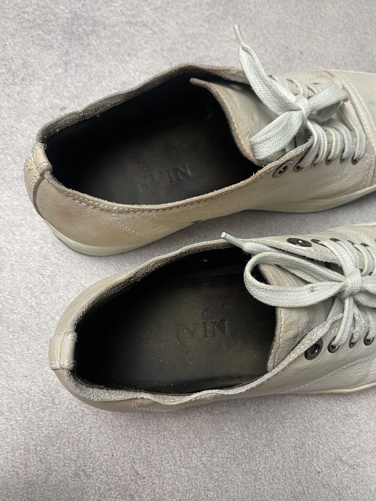 Lanvin Vintage Lanvin Distressed Cap Toe Leather sneakers Size US 8 / EU 41 - 16 Thumbnail