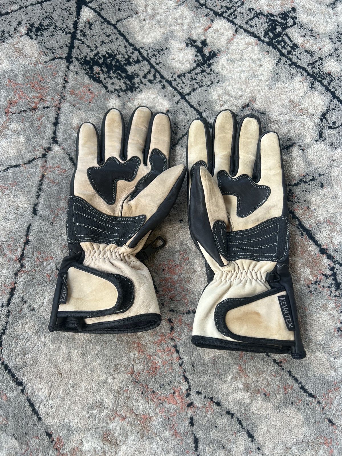 Vintage Buse Moto Leather Gloves Size ONE SIZE - 2 Thumbnail