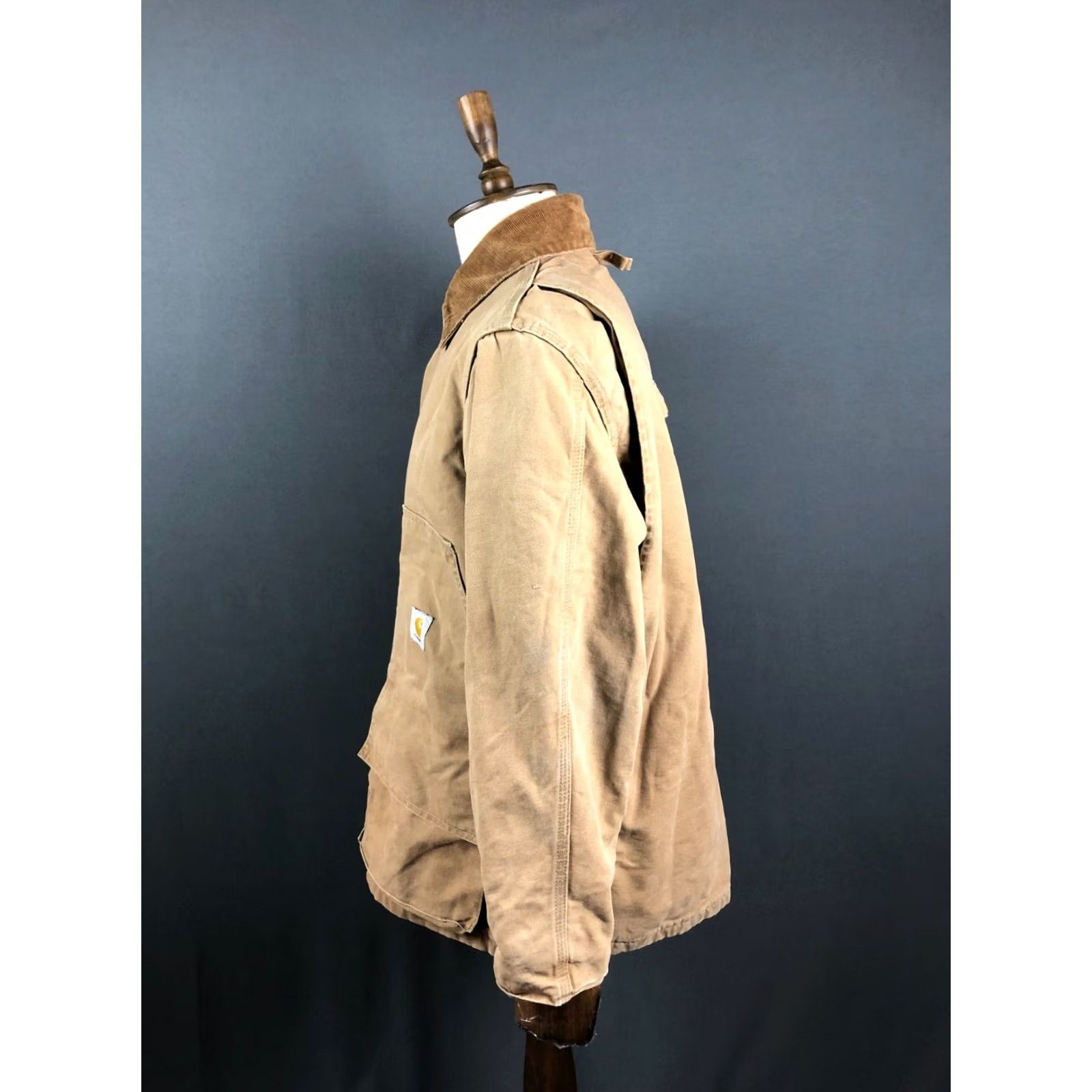 Carhartt Carhartt Jacket Men XL Cotton Yellow Denim Solid Button Pockets Logo Casual Fall Spring Classic Jacket Mens XL Yellow Carhartt Size US XL / EU 56 / 4 - 2 Thumbnail