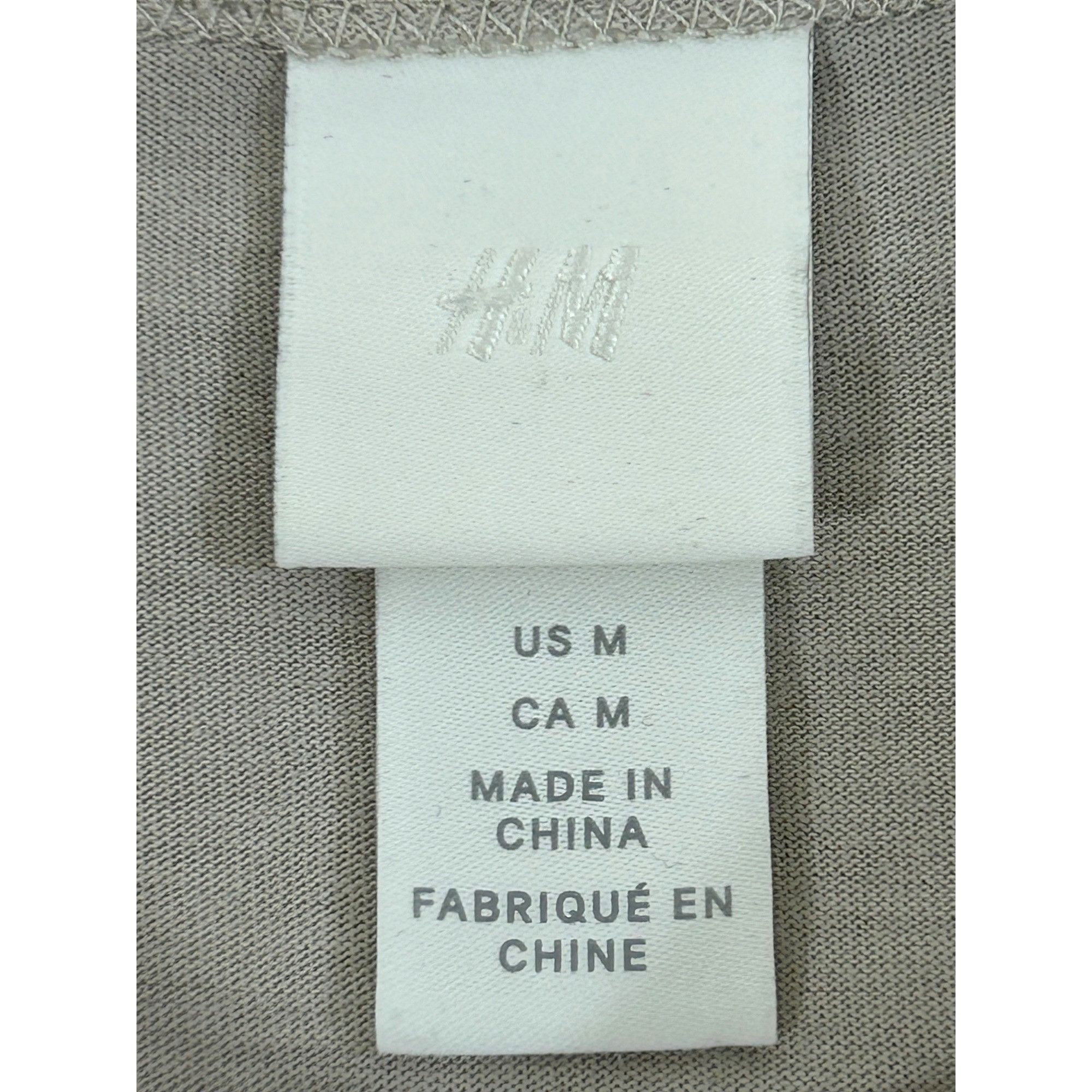 H&M H&M Women Top M Beige Round Neck Short Voluminous Balloon Sl Size M / US 6-8 / IT 42-44 - 9 Thumbnail